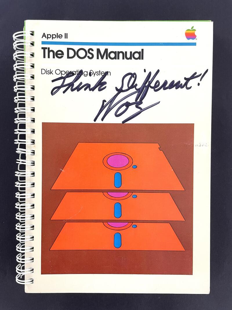 Steve Wozniak Woz Signed Autograph Replica Apple DOS Manuel Think Different PSA Steve Wozniak Woz Signed Autograph Replica Apple DOS Manuel Think Different PSA