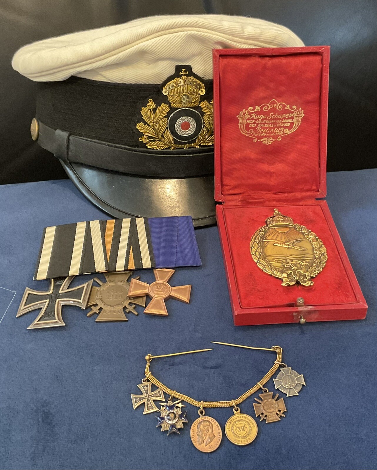 Imperial German,WW1. Minty Rare Naval Land Pilots Badge with Medals Imperial German,WW1. Minty Rare Naval Land Pilots Badge with Medals