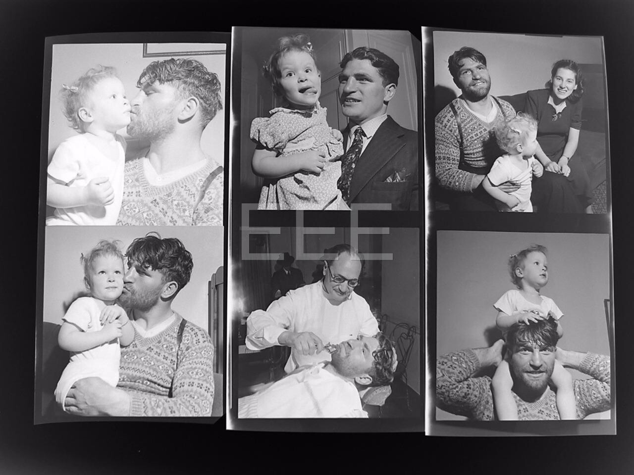16 1941 Lou Nova Boxer Boxing Cosmic Punch Actor Old famous Photorapher Negative