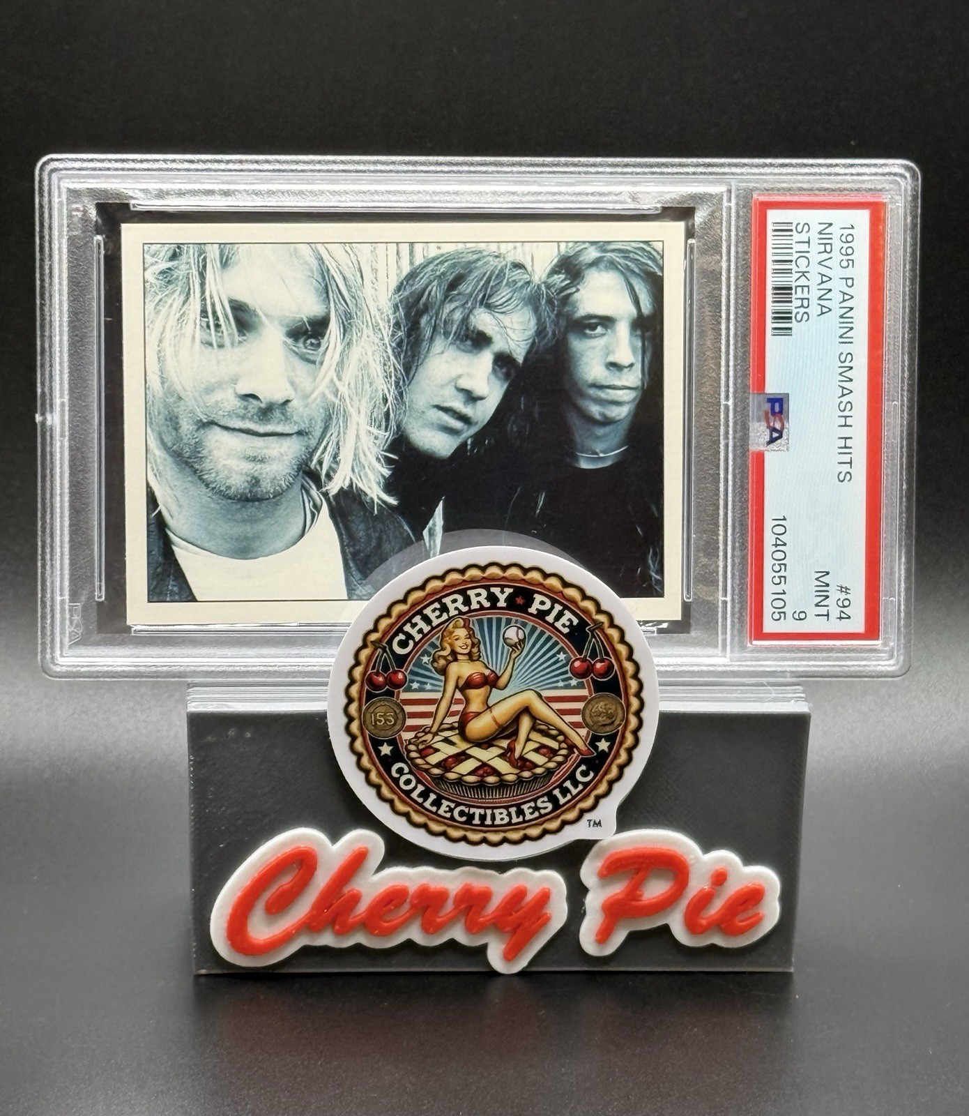 1995 Panini Smash Hits Stickers NIRVANA Kurt Cobain Dave Grohl PSA 9 MINT