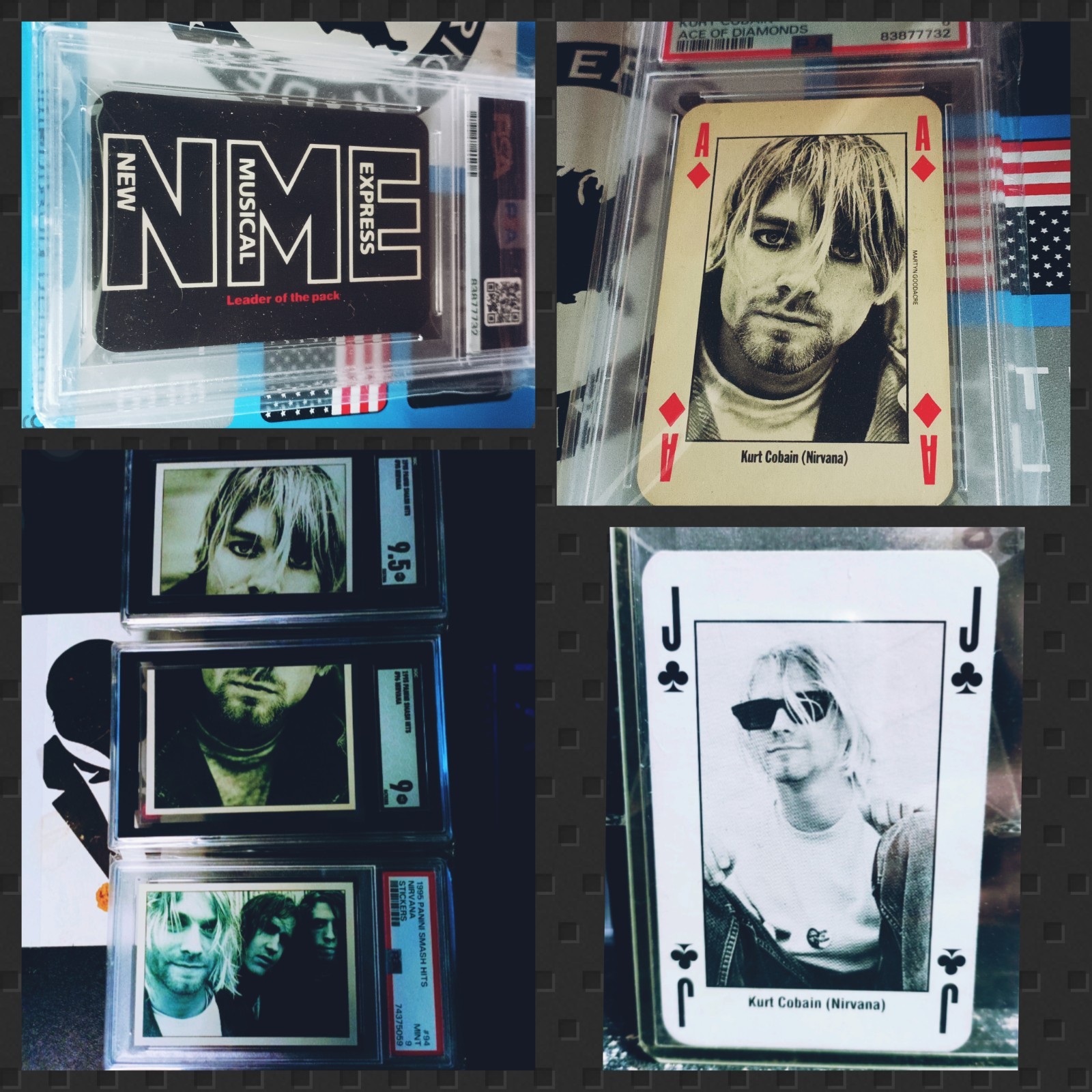 Panini Nirvana PSA SGC Rookie Set  Rare Kerrang NME Kurt Cobain 