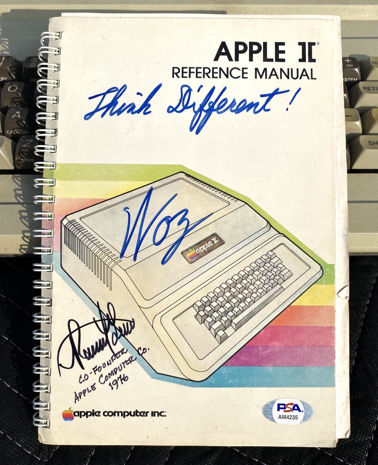 Steve Wozniak & Ronald Wayne Signed Apple II Manual (PSA) + Apple II Plus