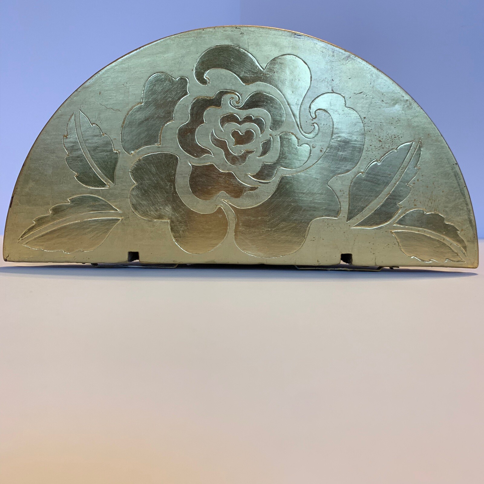 Pair Parcel Gilt American Fancy Polychrome Giltwood Wall Bracket Duquette Corbel Pair Parcel Gilt American Fancy Polychrome Giltwood Wall Bracket Duquette Corbel