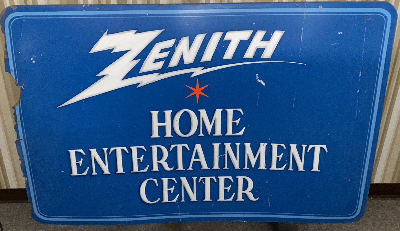 1960s huge • ZENITH • indoor store sign