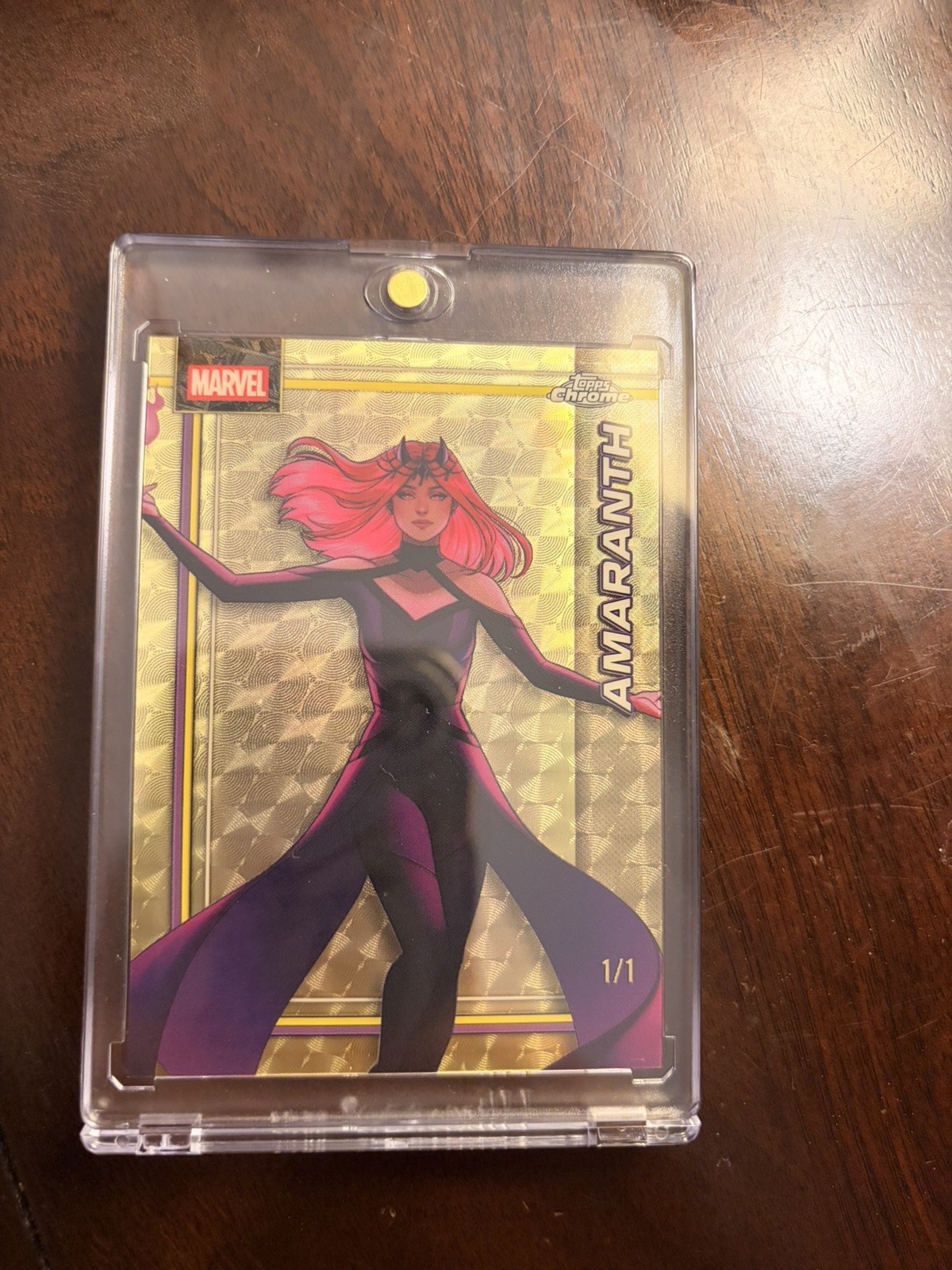 Topps 2026 Marvel Topps Chrome Amaranth Superfractor 1/1 #004 Topps 2026 Marvel Topps Chrome Amaranth Superfractor 1/1 #004
