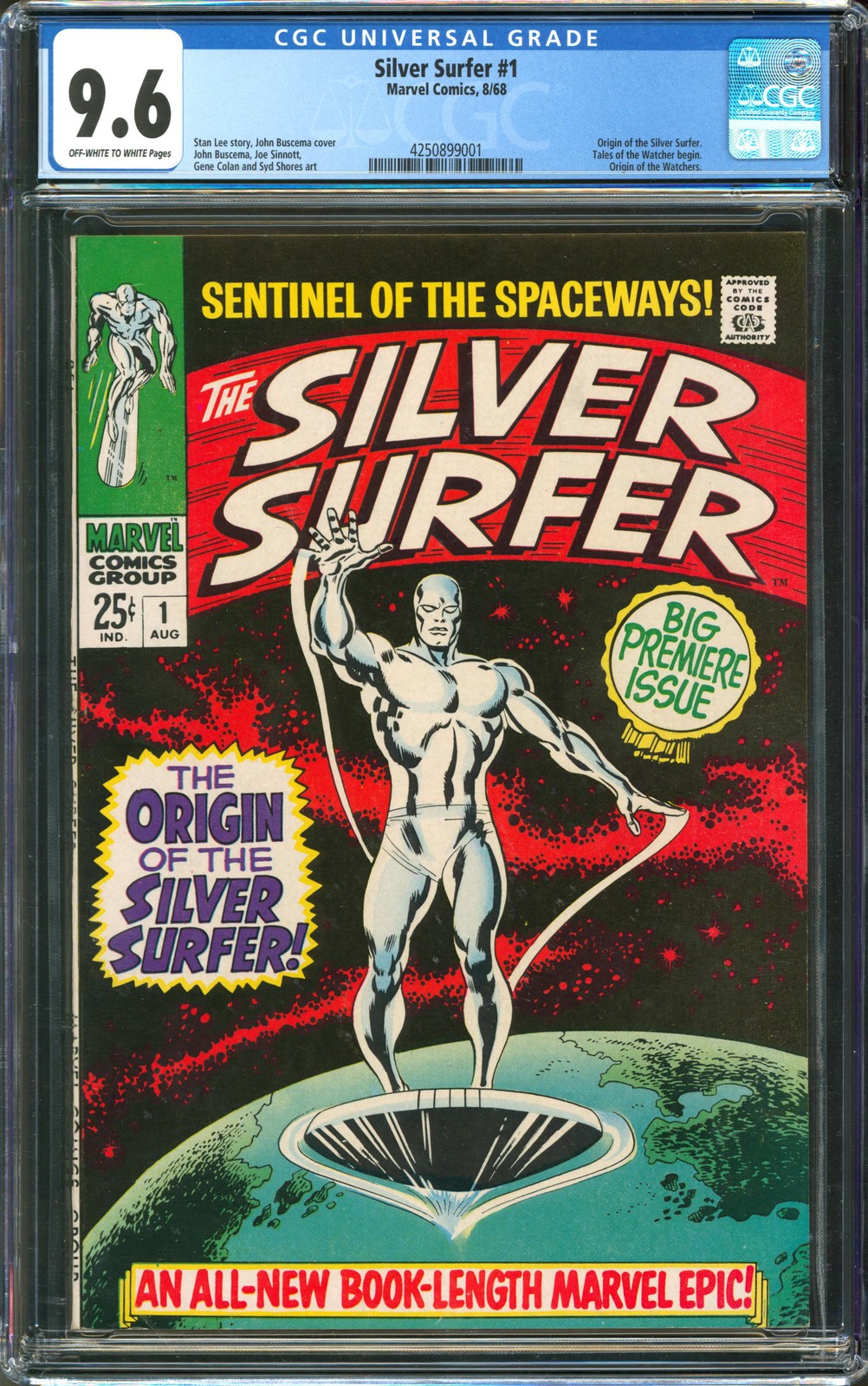Silver Surfer #1 CGC 9.6 Marvel Comics 1968 Origin of the Silver Surfer
