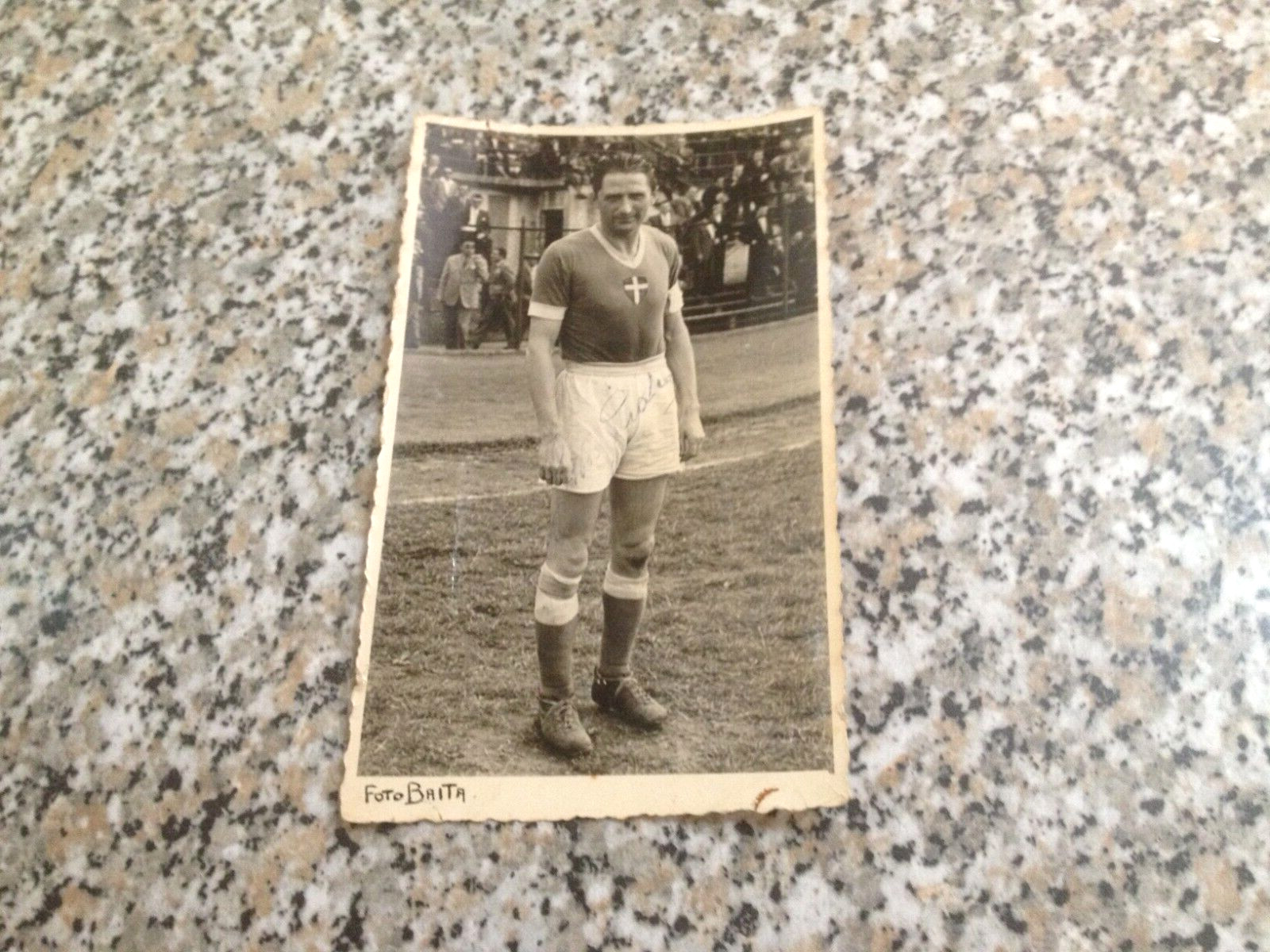 PHOTO SILVIO PIOLA (ITALY) 8.5x14cm ORIGINAL AUTOGRAPH (ORIGINAL SIGNED) 1930s
