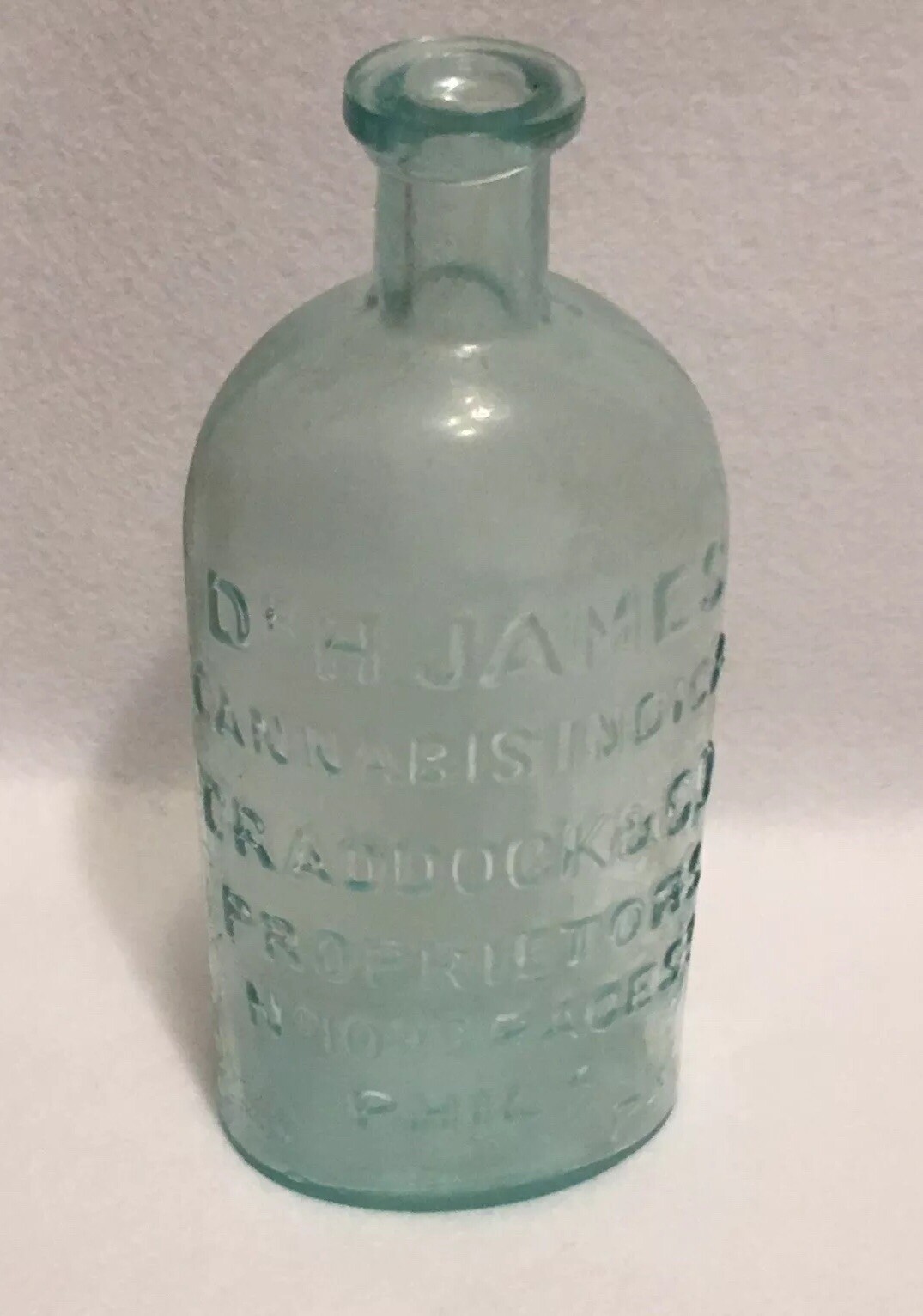 Antique c.1870s embossed DR. JAMES CRADDOCK & CO. PHILa ~Applied Antique c.1870s embossed DR. JAMES CRADDOCK & CO. PHILa ~Applied