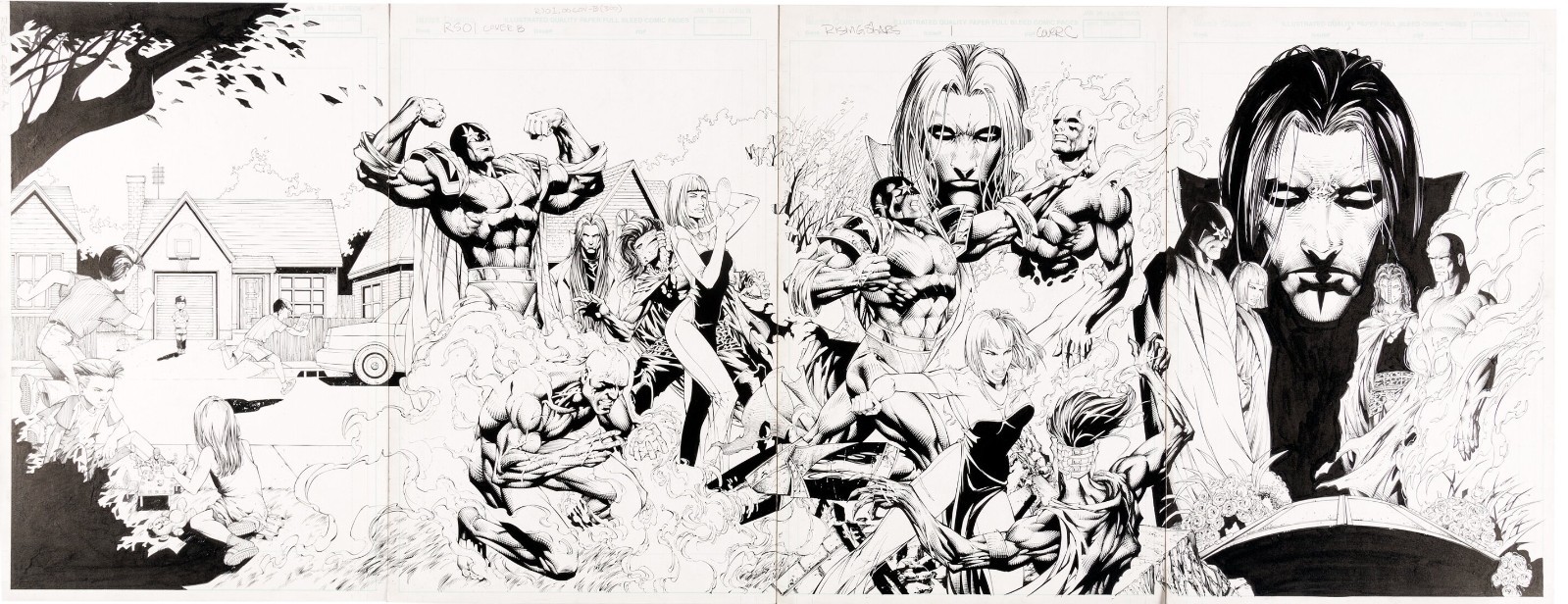 Rising Stars #1 Connecting Variant Covers A B C D Original Art Keu Cha Image Rising Stars #1 Connecting Variant Covers A B C D Original Art Keu Cha Image