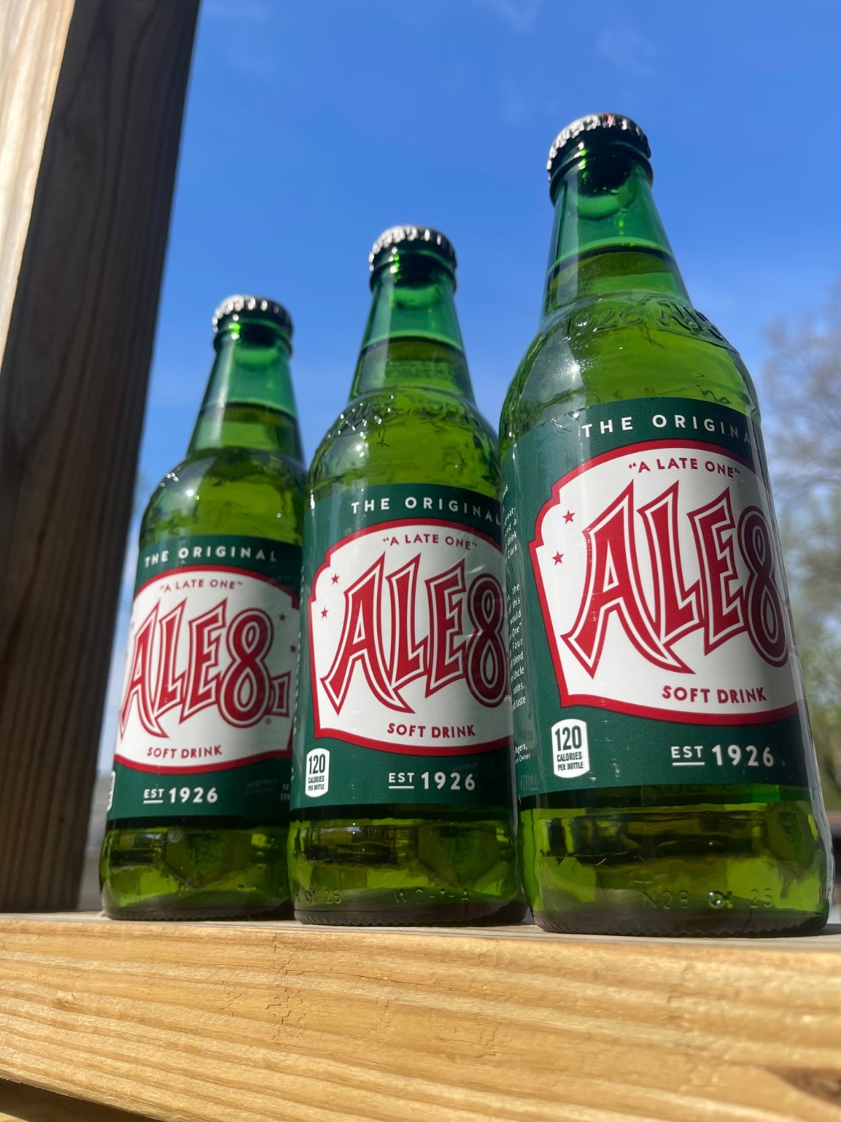 A Vintage ALE8 Soda Bottle