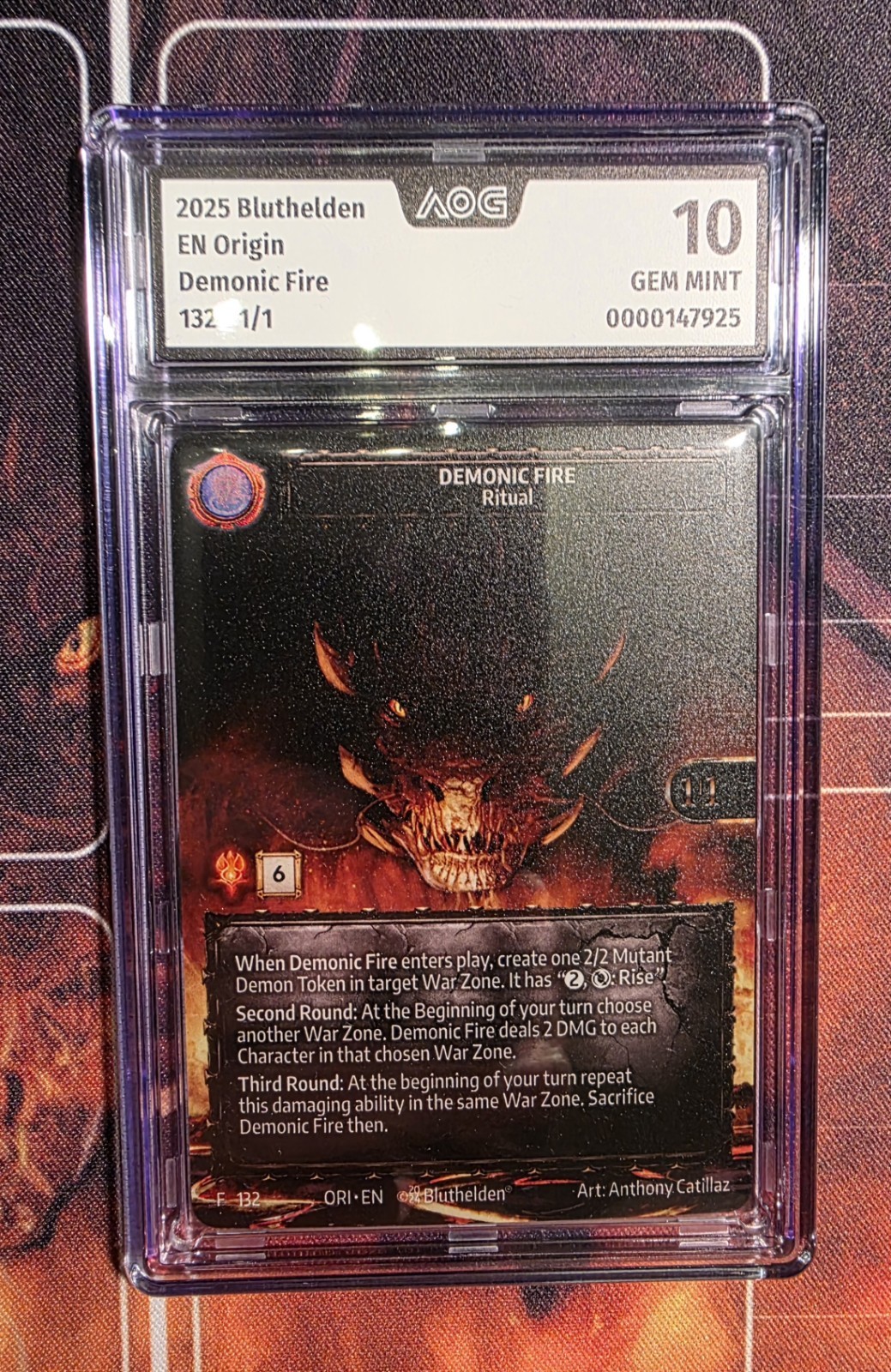Blood Heroes Origin 1st / Demonic Fire 1/1 (One Of A Kind) AOG 10 Blood Heroes Origin 1st / Demonic Fire 1/1 (One Of A Kind) AOG 10