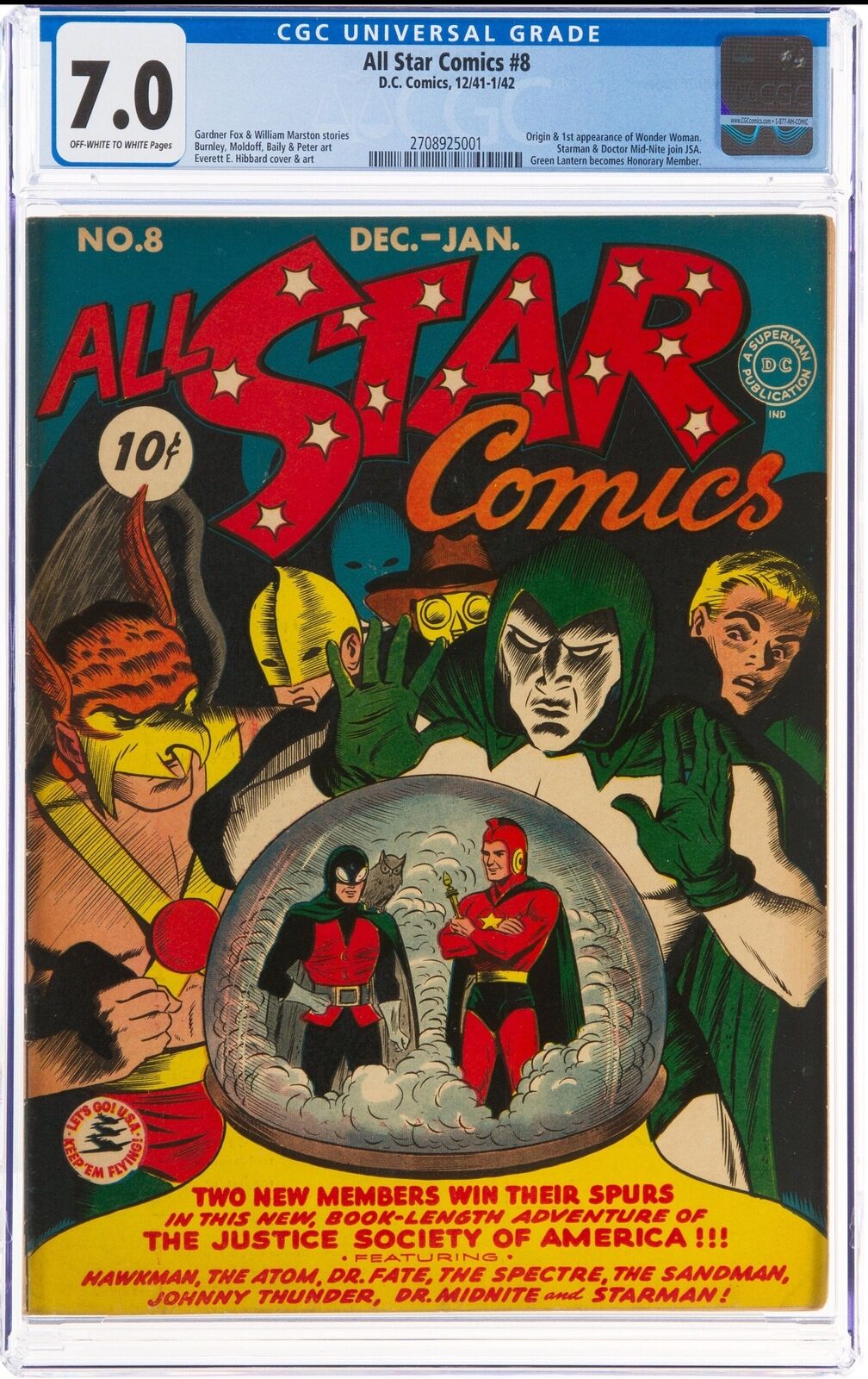 All Star Comics 8 CGC 7.0