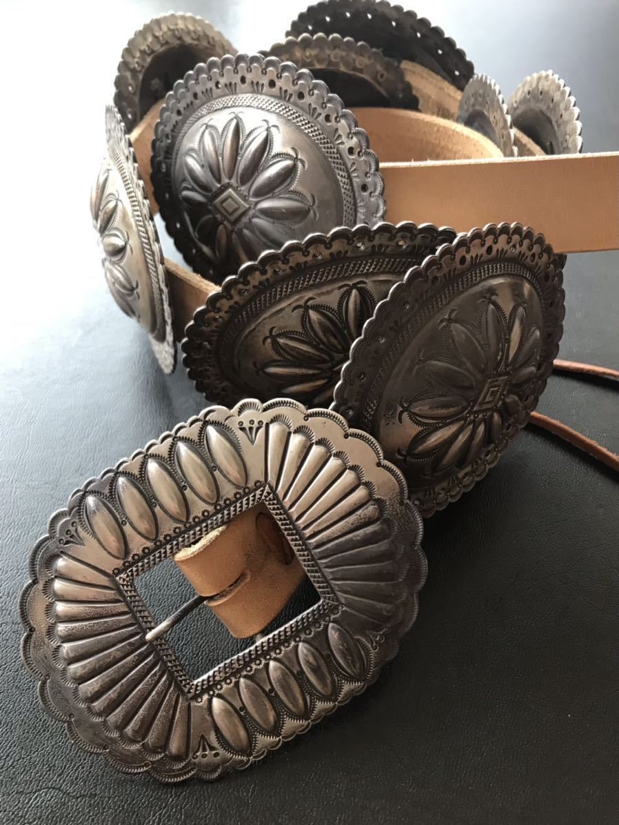 NAVAJO PERRY SHORTY Large Concho Belt Rare Navajo Indian Jewelry Hopi JAPAN JP NAVAJO PERRY SHORTY Large Concho Belt Rare Navajo Indian Jewelry Hopi JAPAN JP