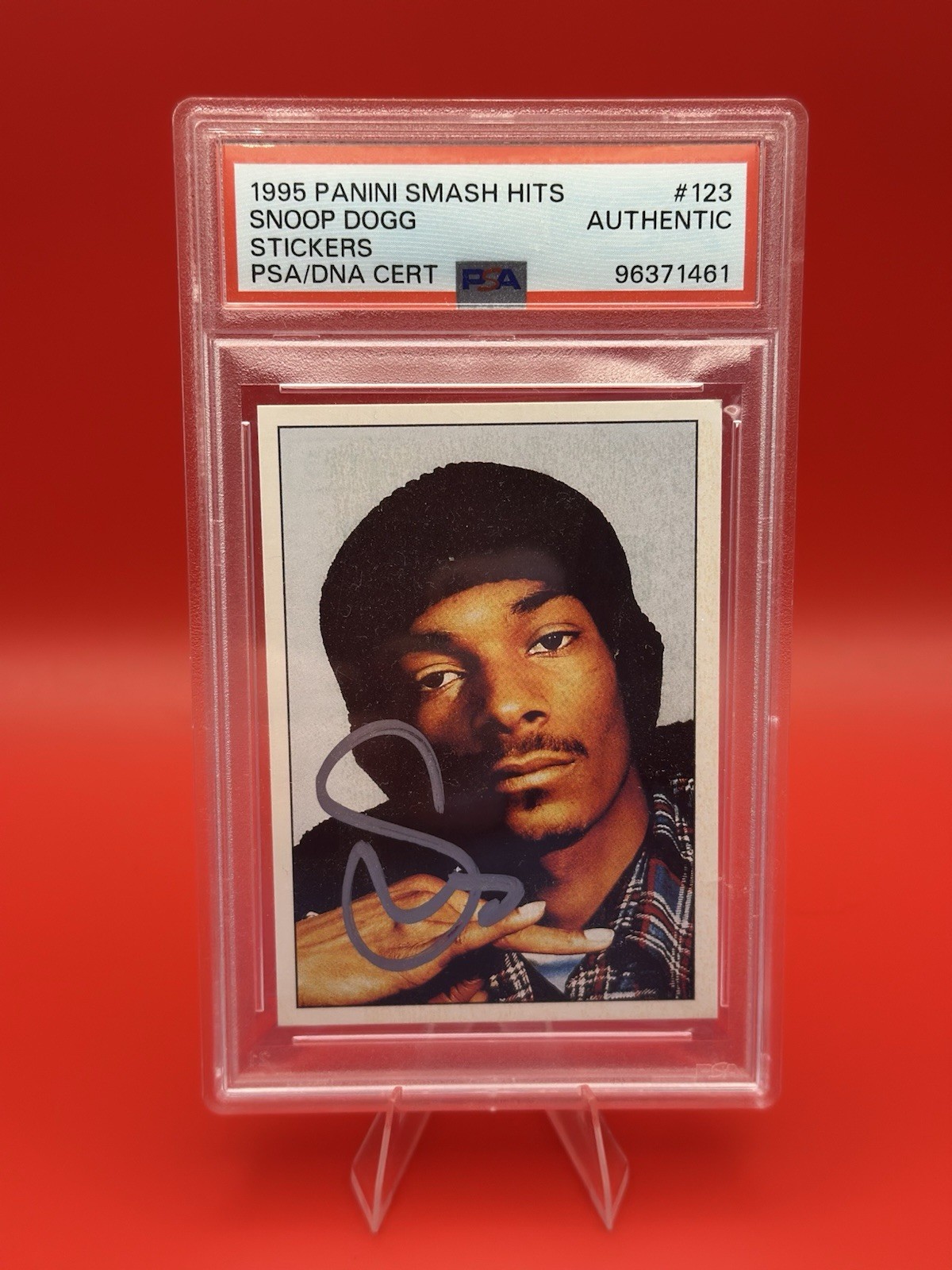 1995 Panini Smash Hits #123 Snoop Dogg On-Card Auto PSA/DNA Authentic Rookie 1995 Panini Smash Hits #123 Snoop Dogg On-Card Auto PSA/DNA Authentic Rookie