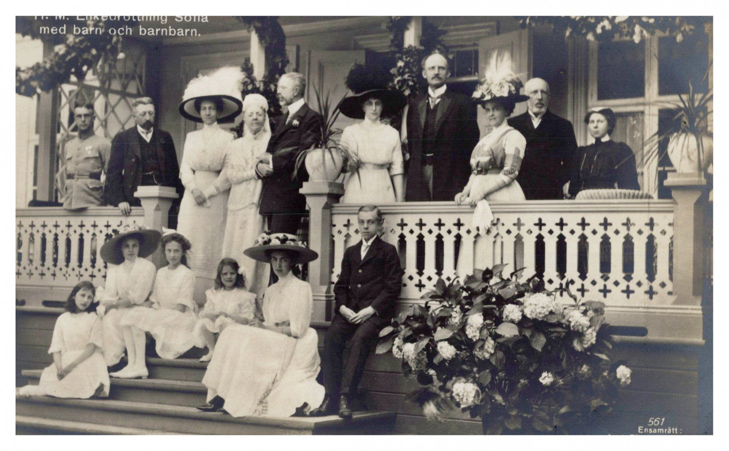 Sophie of Nassau and the Royal Family of Sweden, Vintage Print, ca.1910 Sophie d Sophie of Nassau and the Royal Family of Sweden, Vintage Print, ca.1910 Sophie d