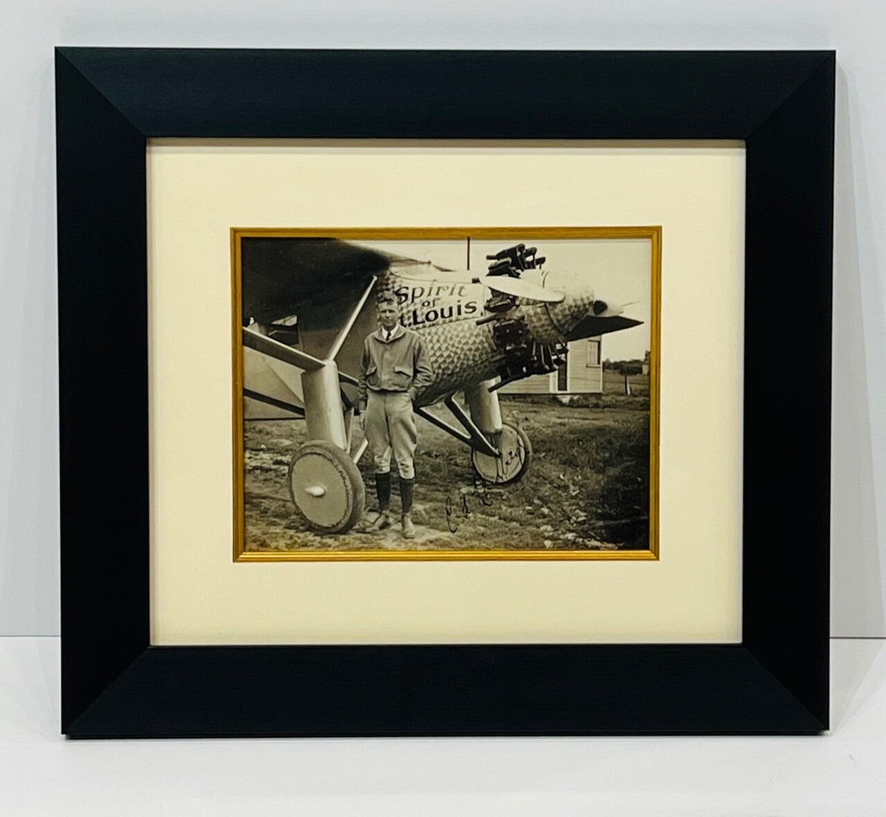 RARE FIND - HISTORIC HAND-SIGNED CHARLES LINDBERGH PHOTOGRAPH