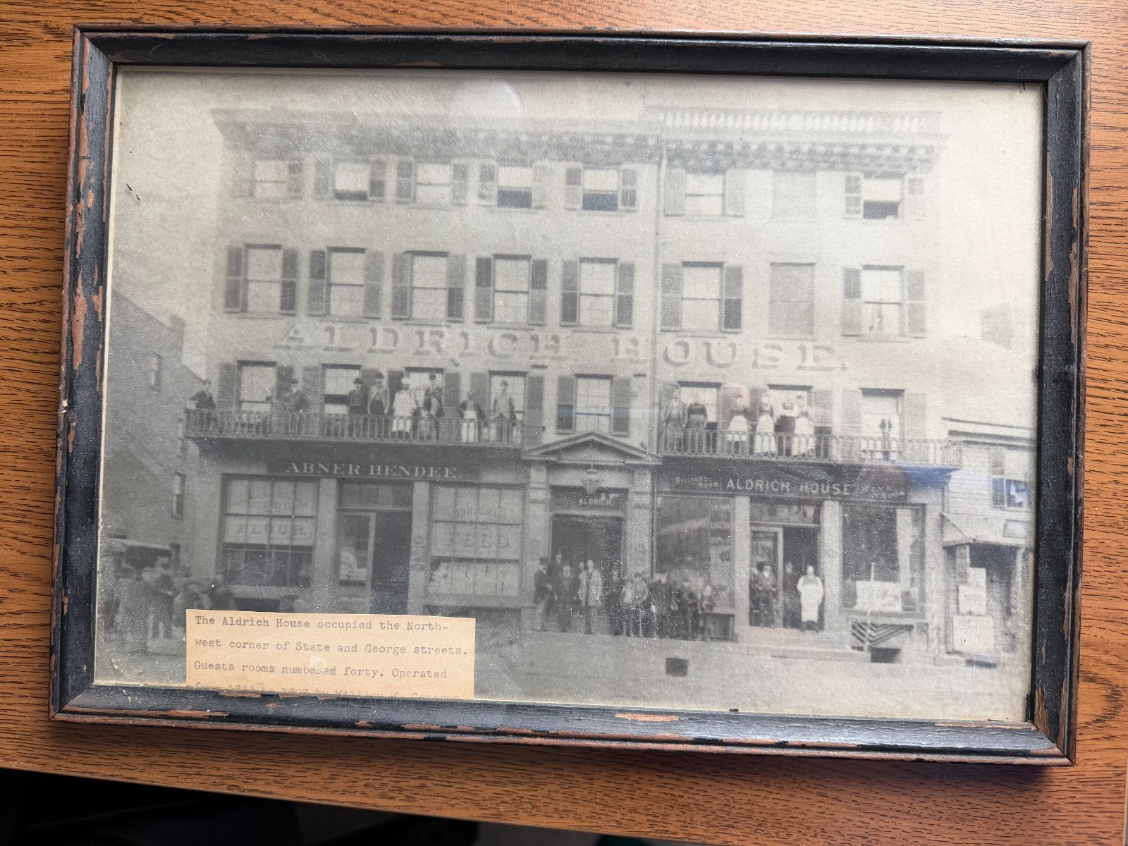 RARE -THE ALDRICH HOUSE PICTURE, STATE & GEORGE STREETS IN NEW HAVEN, CONN RARE -THE ALDRICH HOUSE PICTURE, STATE & GEORGE STREETS IN NEW HAVEN, CONN