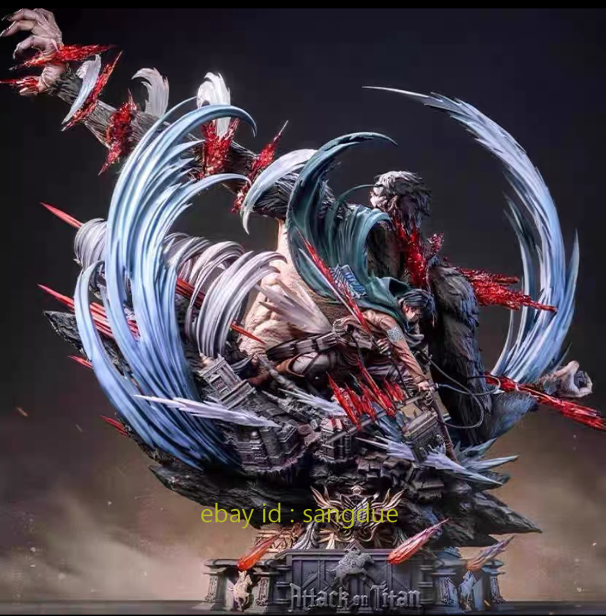 Hertz studio Levi Ackerman VS Beast titan 1.0 Figure Model Statue In Stock