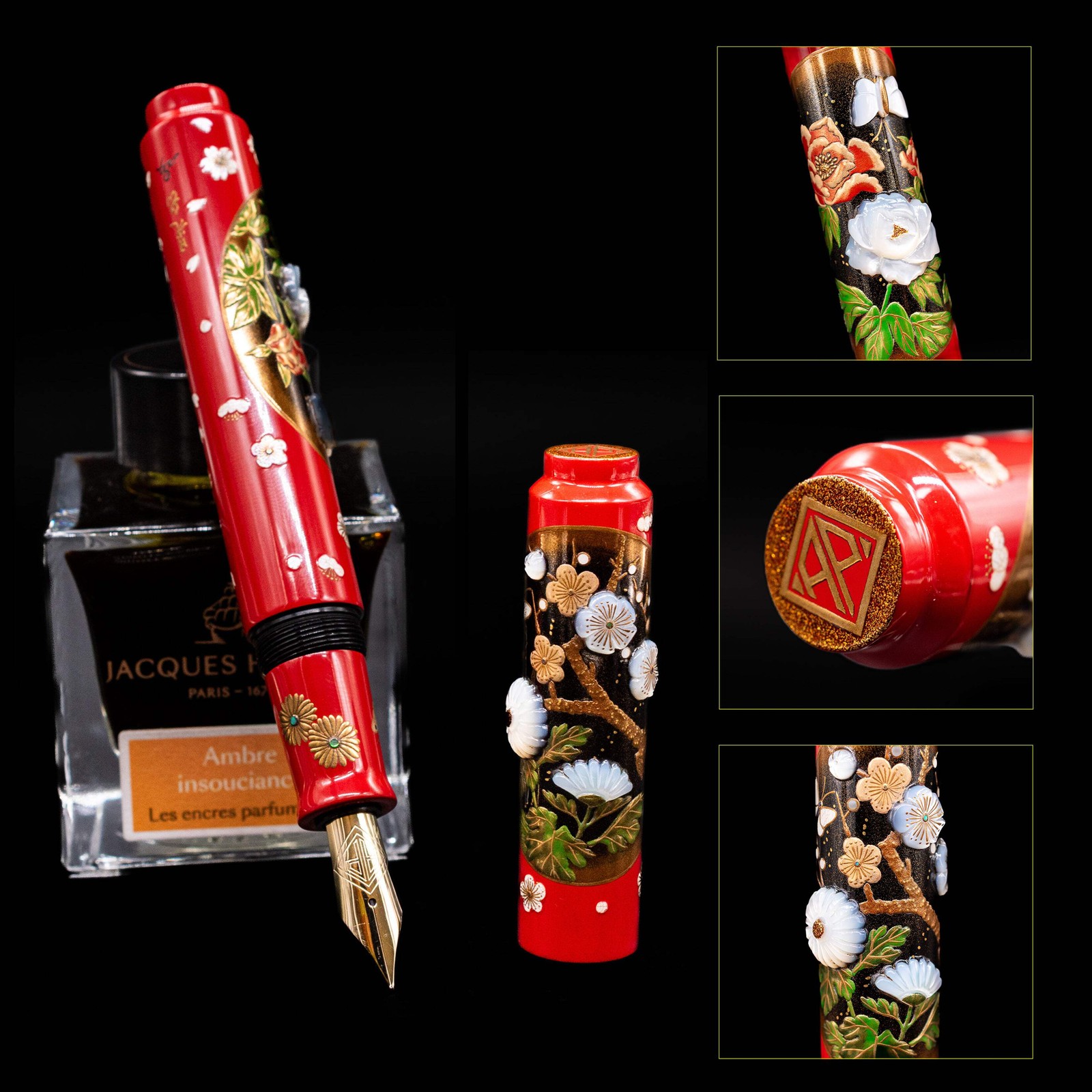 AP Limited Editions Writer Maki-e Fountain Pen - Garden of Renewal AP Limited Editions Writer Maki-e Fountain Pen - Garden of Renewal