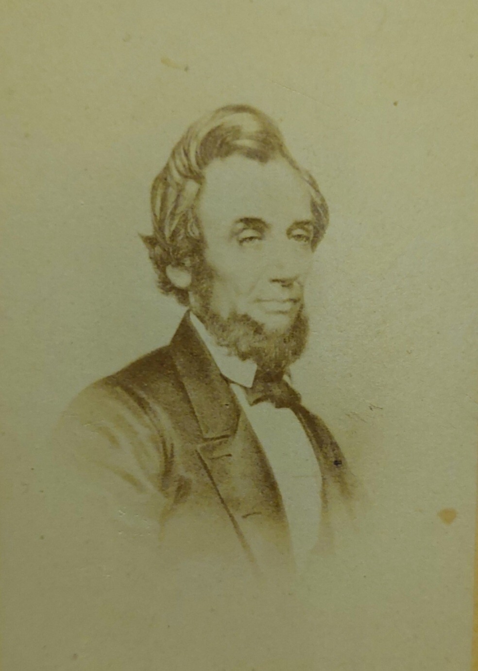 ABRAHAM LINCOLN ☆ BEFORE PRESIDENCY ☆ 1850s old CDV photo ☆ EXTREMLEY RARE 