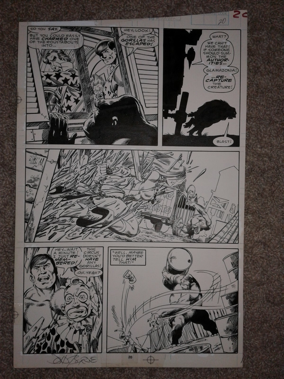John Byrne SENSATIONAL SHE HULK 1 pg 20 HISTORIC 1ST ISSUE GEM OF A PAGE & RARE John Byrne SENSATIONAL SHE HULK 1 pg 20 HISTORIC 1ST ISSUE GEM OF A PAGE & RARE