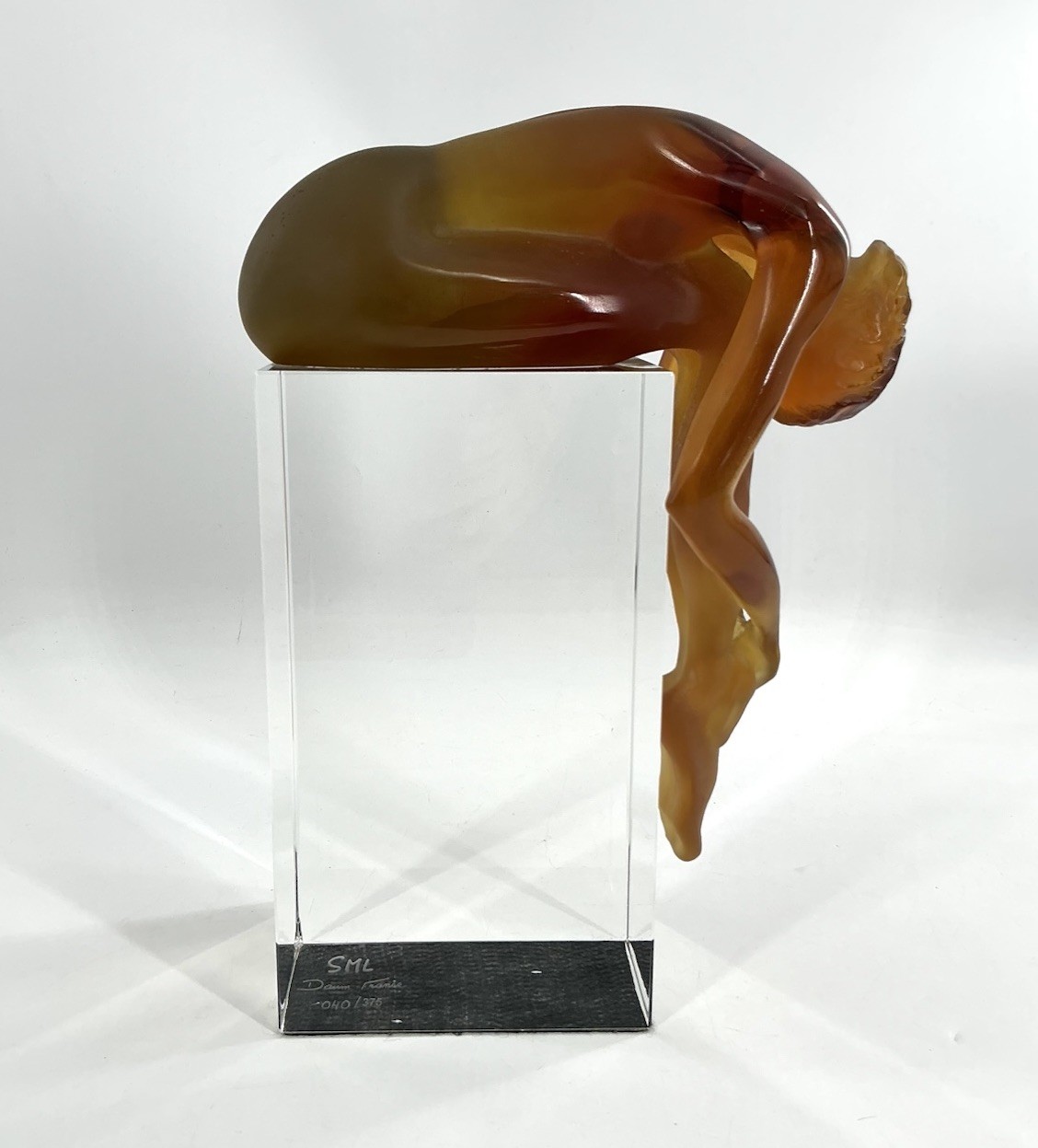 DAUM Pate-de-Verre Glass “Ballerine Ambre” Limited 40/375 Ballerina Sculpture DAUM Pate-de-Verre Glass “Ballerine Ambre” Limited 40/375 Ballerina Sculpture