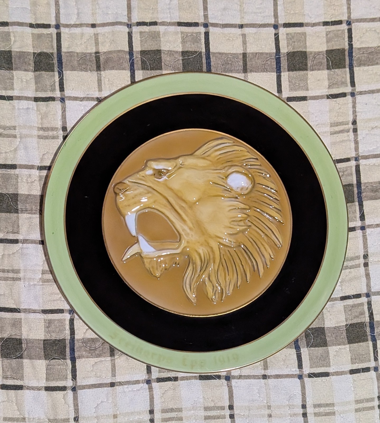 VTG RARE Third Reich Rosenthal Freikorps Epp 1919 Medal / Award / Plate WW1 WW2