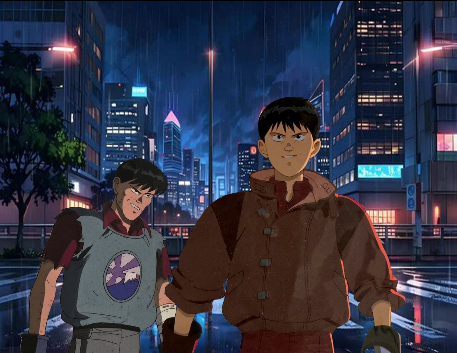 Akira Animation Cel Kaneda & Yamagata & Pencil drawing art anime Tetsuo 1988 Akira Animation Cel Kaneda & Yamagata & Pencil drawing art anime Tetsuo 1988