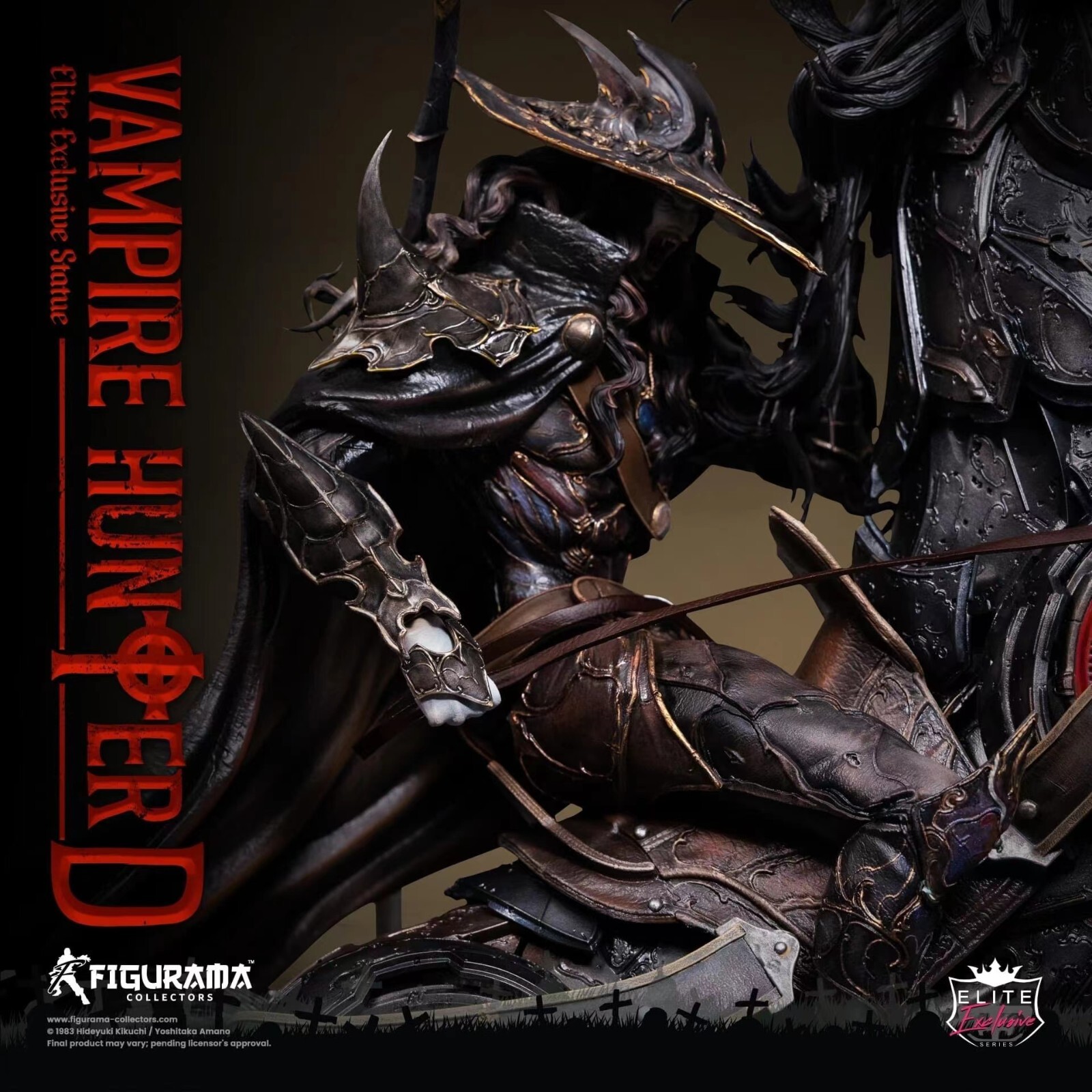 Figurama 1/6 Yoshitaka Amano Vampire HunterD Statue Limited Edition Model Statue Figurama 1/6 Yoshitaka Amano Vampire HunterD Statue Limited Edition Model Statue