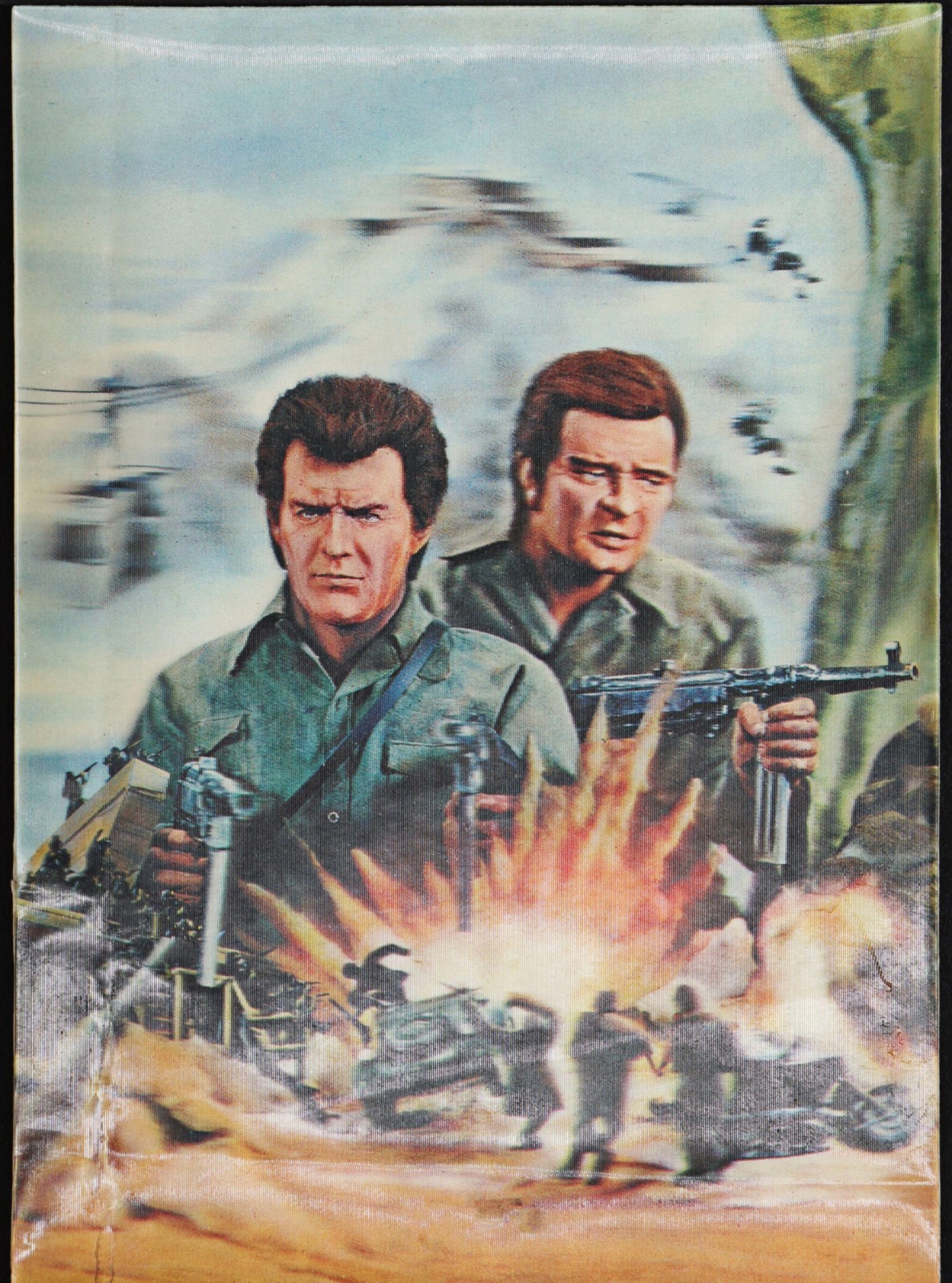 1968 Where Eagles Dare Original Movie Post Card Lenticular 4x6 Eastwood Cult War