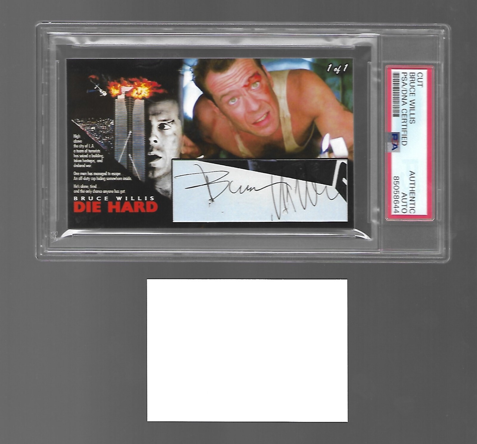 Bruce Willis CUSTOM Jumbo Die Hard Cut Signature Auto Autograph PSA/DNA Cert Bruce Willis CUSTOM Jumbo Die Hard Cut Signature Auto Autograph PSA/DNA Cert