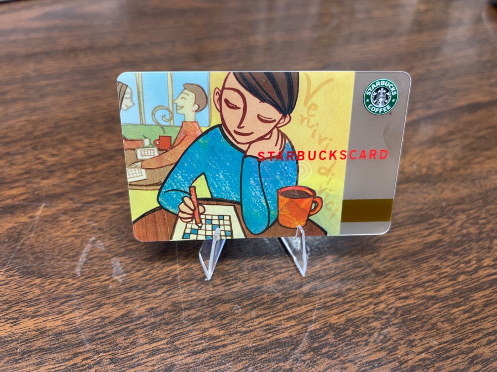 Starbucks 2006 USA Crossword Puzzle Limited Edition Card Mega Rare ERROR NEW