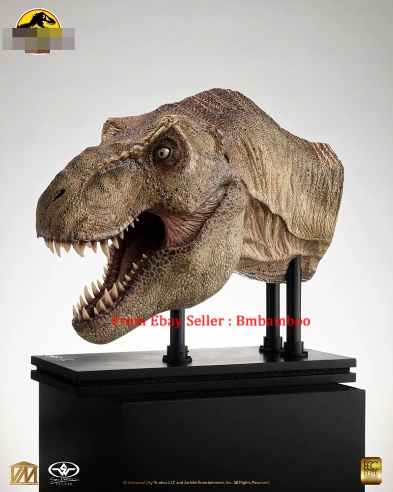 ECC × Stan Winston Studio 1/2 Tyrannosaurus Rex T-Rex Dinosaur Head Bust Statue