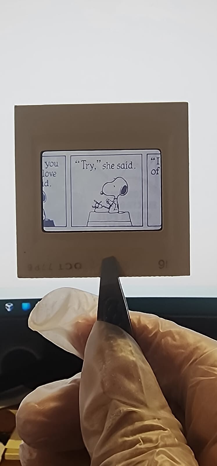 ektachrome 35mm slide snoopy 