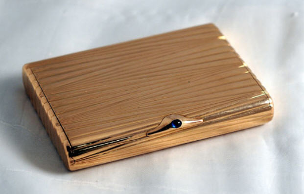 Amazing heavy antique imperial Russian gold (56) cigarette case with cabochon Amazing heavy antique imperial Russian gold (56) cigarette case with cabochon