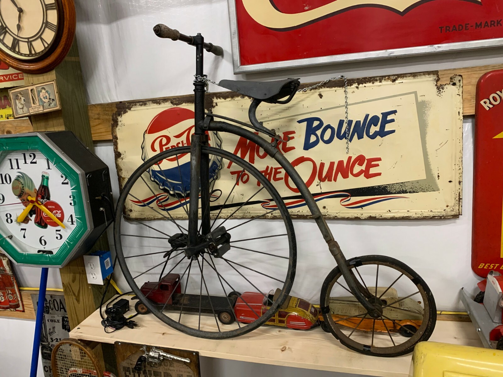 Vintage Original 1800's RARE Child's Big Wheel Penny Farthing Bicycle Vintage Original 1800's RARE Child's Big Wheel Penny Farthing Bicycle