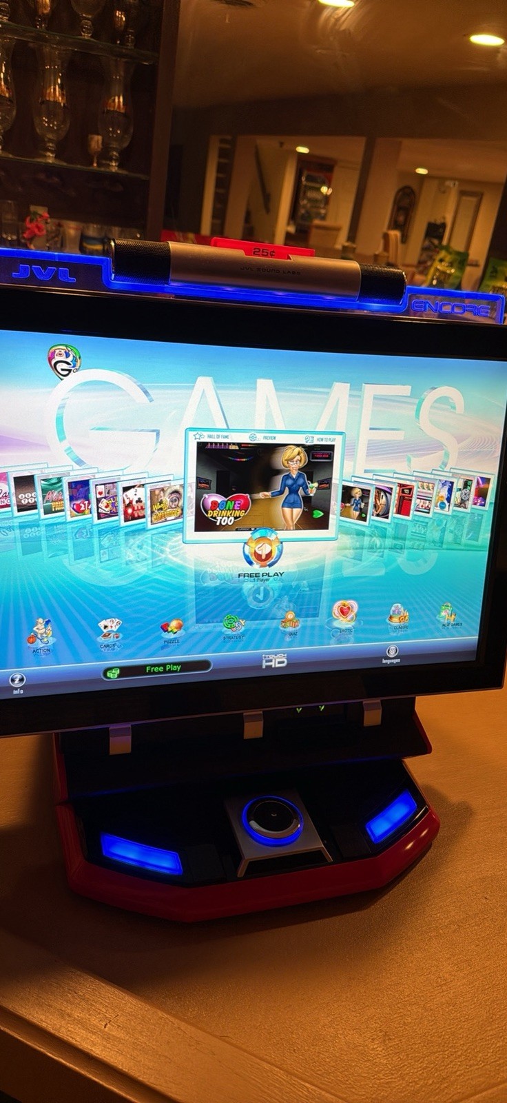 JVL Encore iTouch HD Touchscreen Multi Arcade Video Game Machine -Megatouch HD3 JVL Encore iTouch HD Touchscreen Multi Arcade Video Game Machine -Megatouch HD3