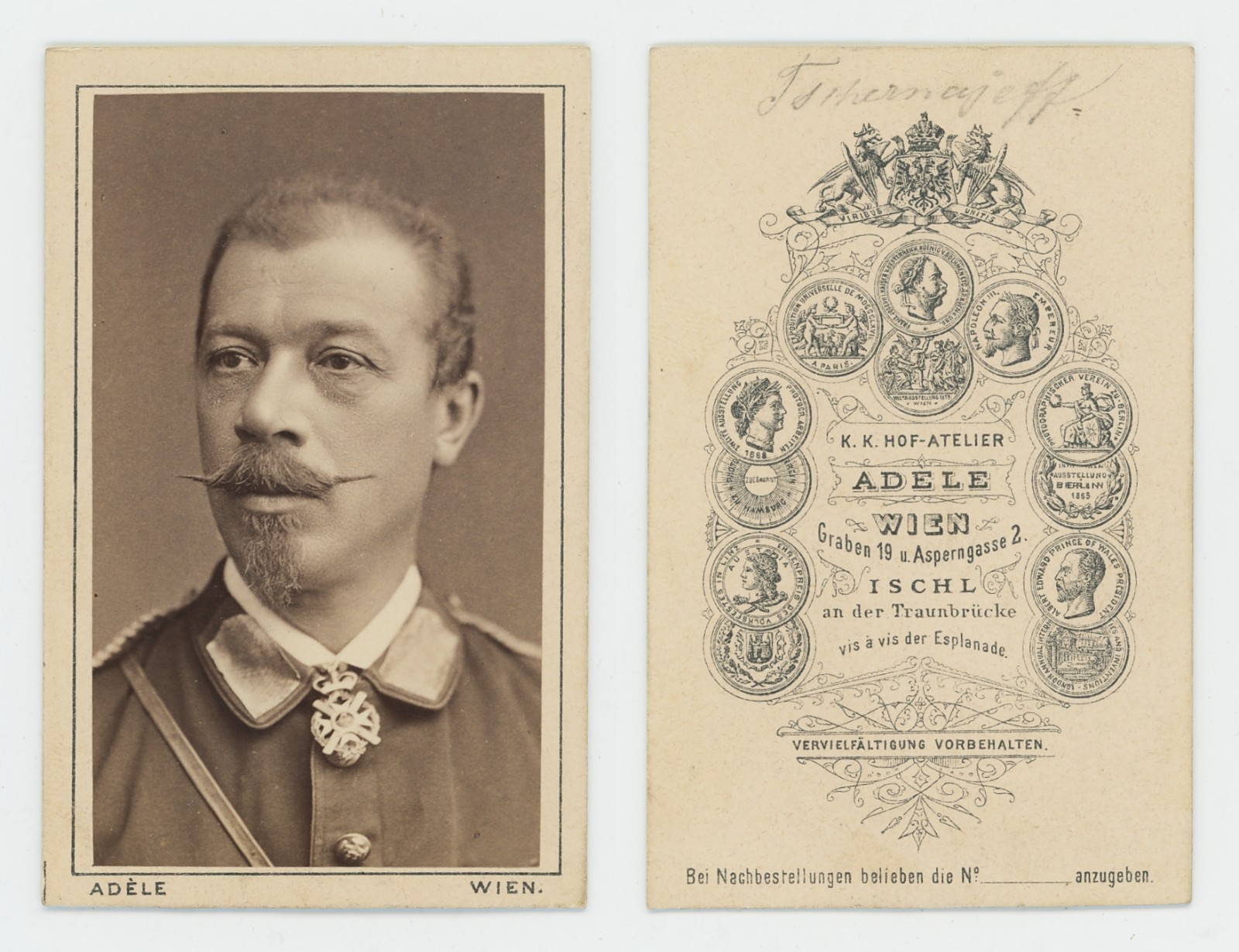 Mikhail Chernyayev Russian Military General CDV Photo Adele Wien