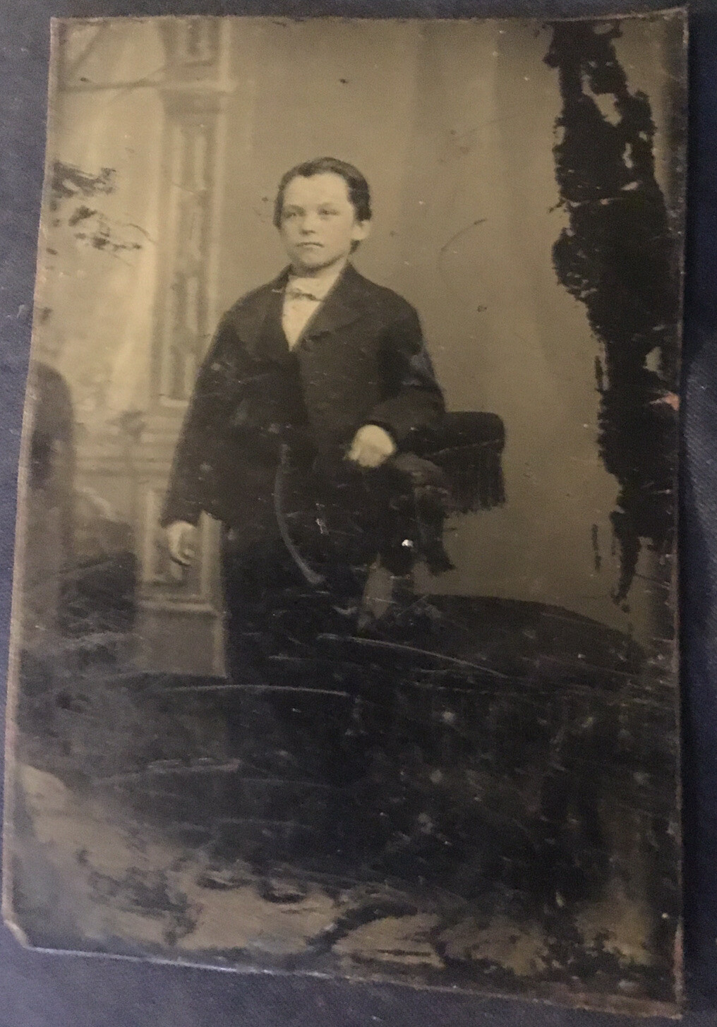 Rare Ferrotype of William Henry McCarty - Billy the Kid Tintype Gold Ring Rare Ferrotype of William Henry McCarty - Billy the Kid Tintype Gold Ring