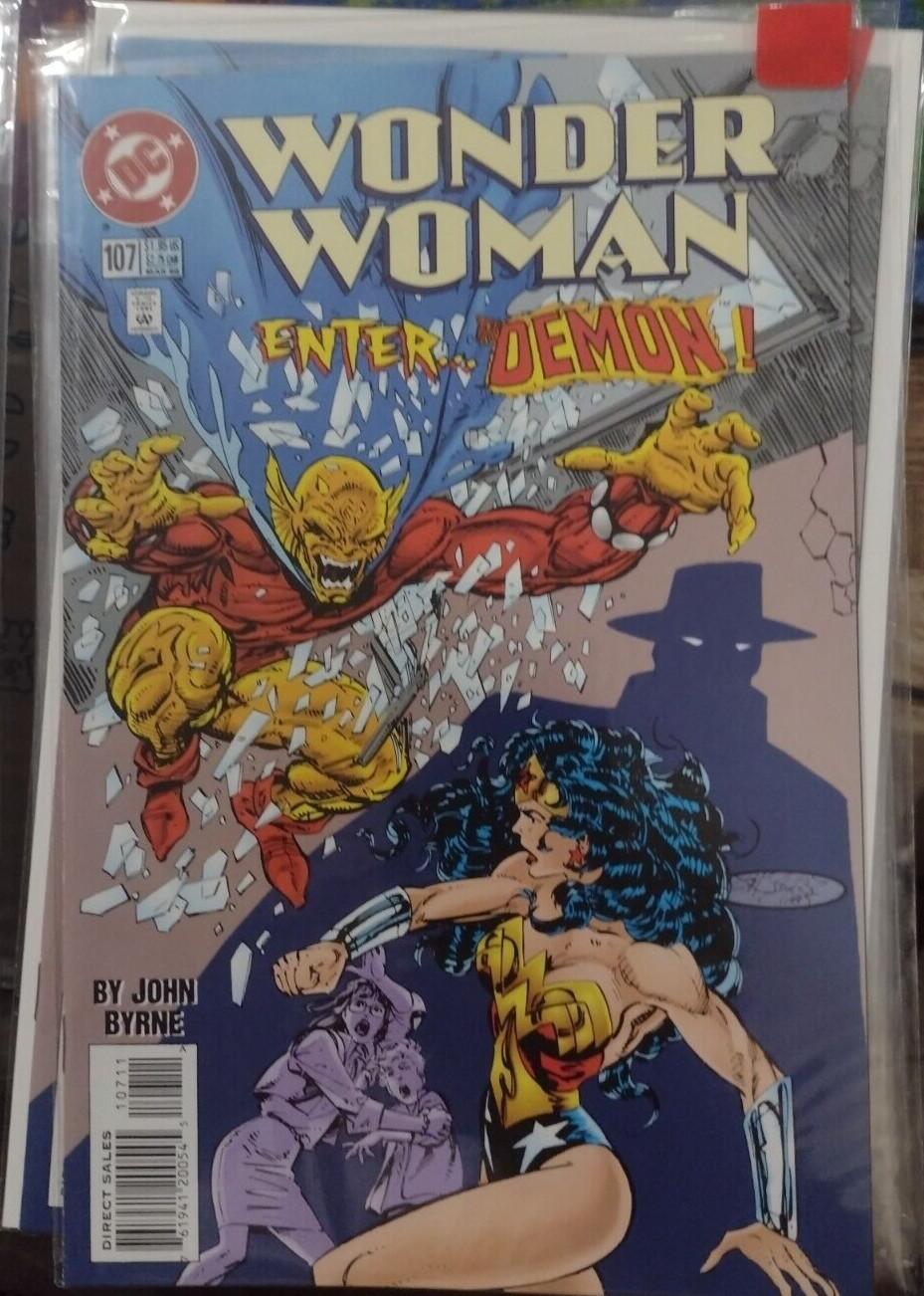 WONDER WOMAN # 107 1996 DC john byrne cassIE sandsmark THE DEMON WONDER WOMAN # 107 1996 DC john byrne cassIE sandsmark THE DEMON