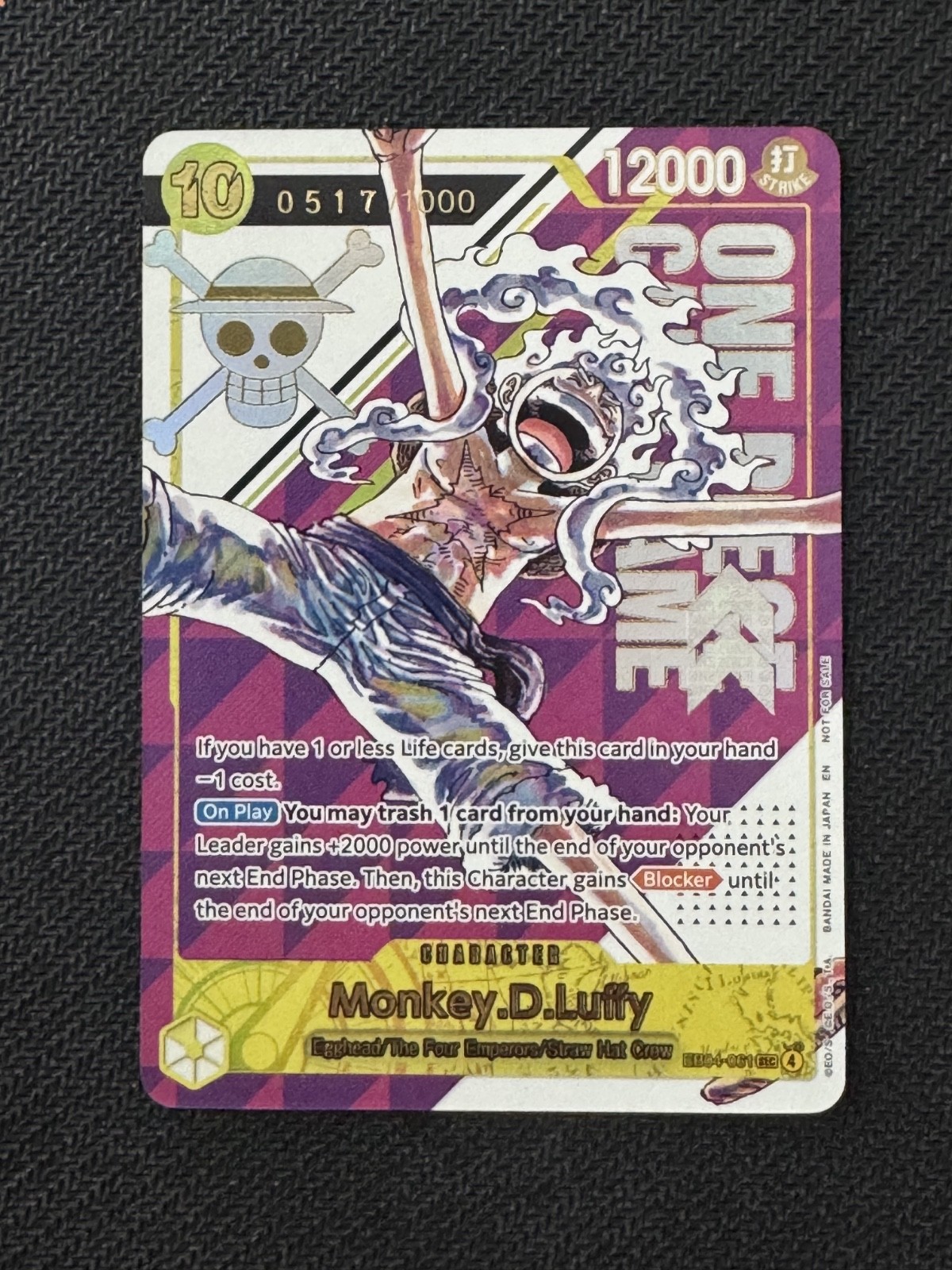 π₯π₯π₯ Luffy EB04-061 Flagship Battle ENG Top Prize Serial π₯π₯π₯ π₯π₯π₯ Luffy EB04-061 Flagship Battle ENG Top Prize Serial π₯π₯π₯