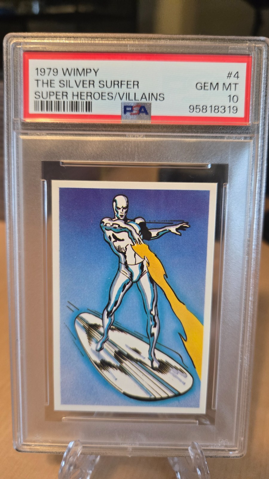 1979 Mr. Wimpy's Marvel Super Heroes / Villains - #4 The Silver Surfer PSA 10
