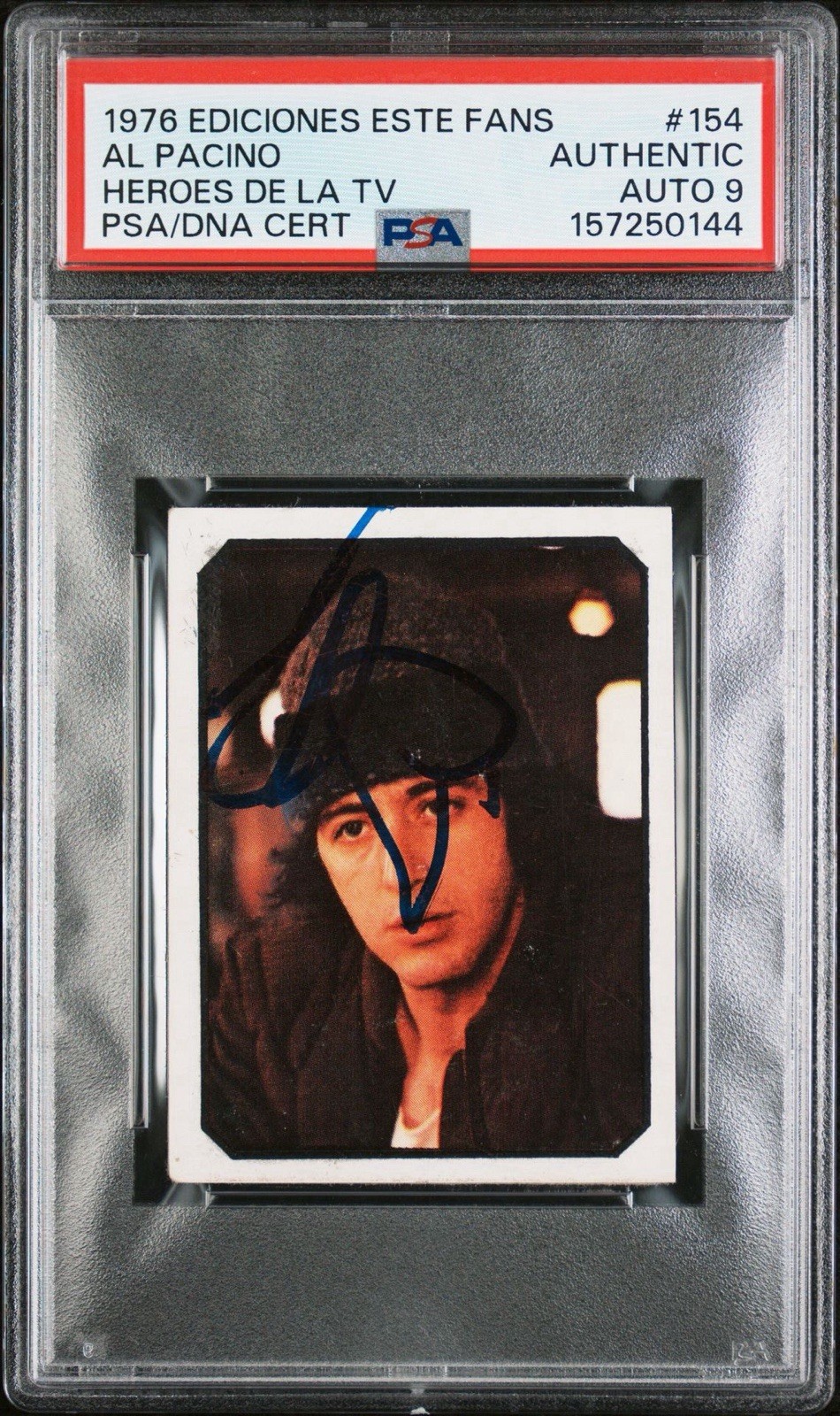1976 Ediciones Este Fans #154 Al Pacino Signed Heroes De La TV Rookie PSA AUTO 9 1976 Ediciones Este Fans #154 Al Pacino Signed Heroes De La TV Rookie PSA AUTO 9