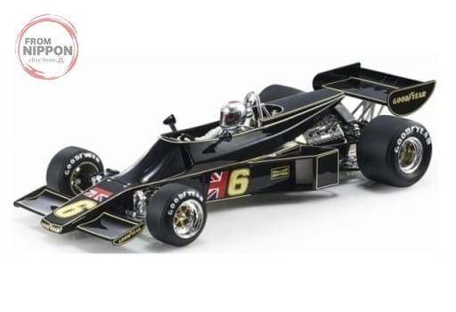 Mini car 1/18 Lotus 77 1976 Brazil GPM.Andretti #6 with driver figure 