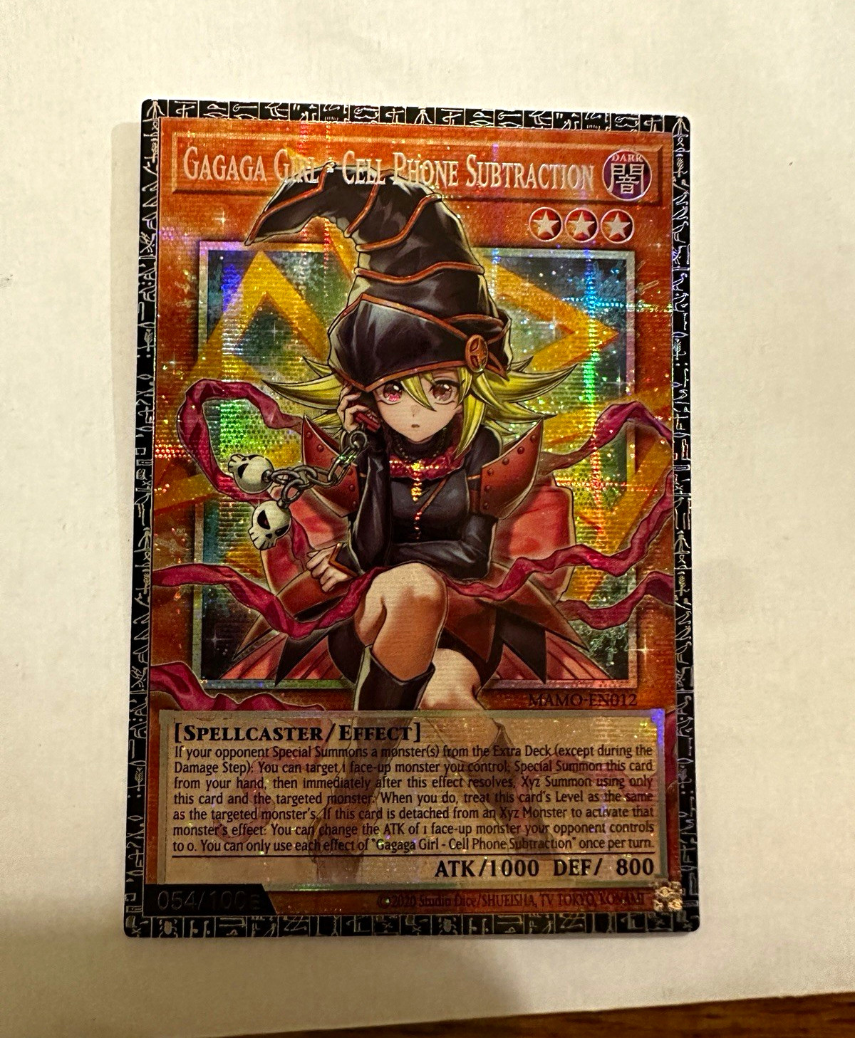 Yu-Gi-Oh Gagaga Girl - Cell Phone Subtraction Grandmaster Serial 054/100