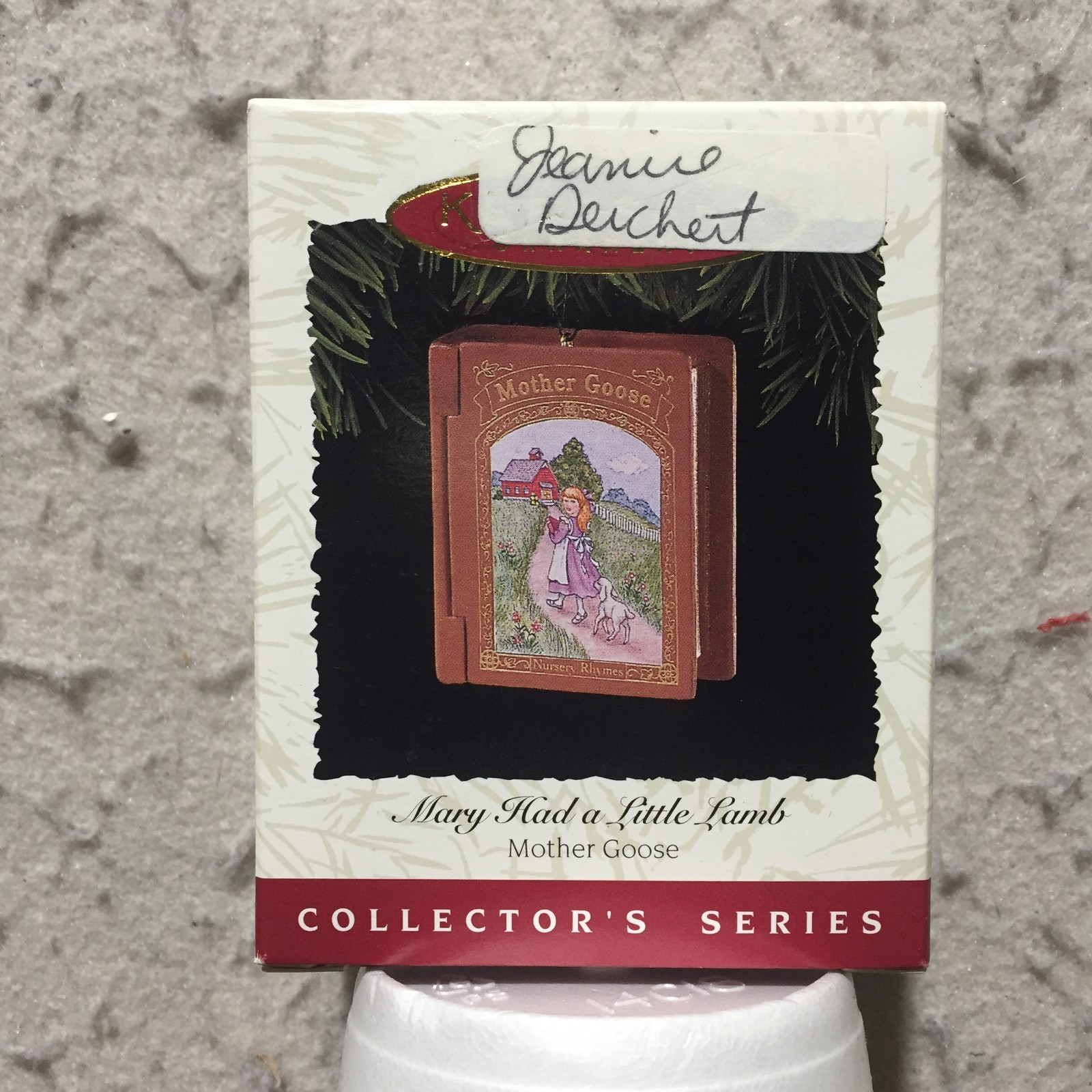 VTG Hallmark Keepsake Ornament 1996 Mary Had A Little Lamb Mother Goose QX5644 VTG Hallmark Keepsake Ornament 1996 Mary Had A Little Lamb Mother Goose QX5644