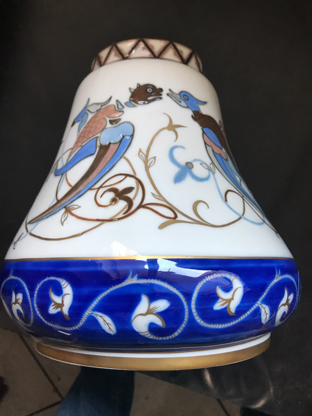 FABULOUS vase UNIQUE BING & GRONDAHL ?  like ROYAL COPENHAGEN ? art nouveau 1900