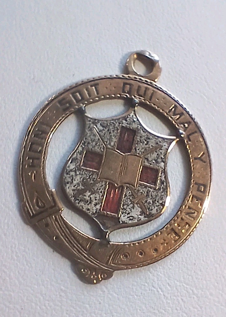Antique Masonic Token of Esteem 14Kt Gold 1895 Grass Valley Sons of St. George Antique Masonic Token of Esteem 14Kt Gold 1895 Grass Valley Sons of St. George