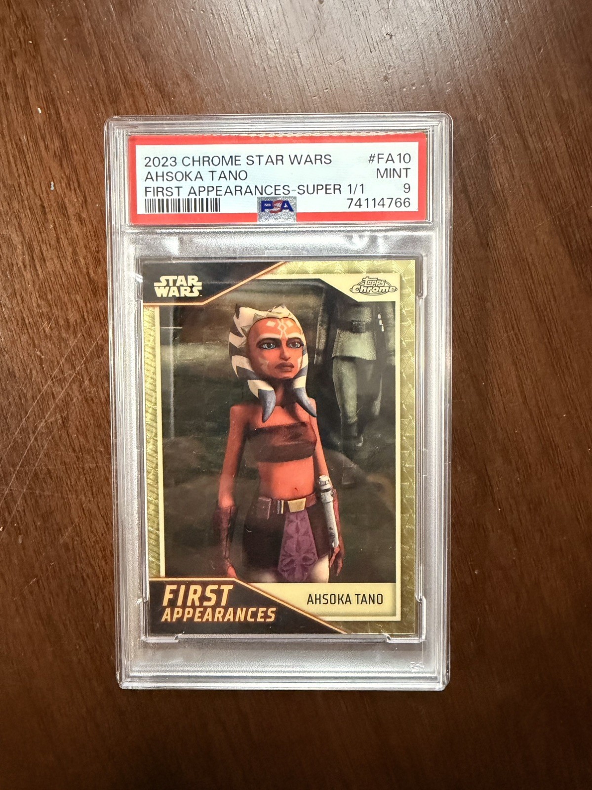 2023 Topps Star Wars Chrome First Appearances Ahsoka Tano Superfractor 1/1