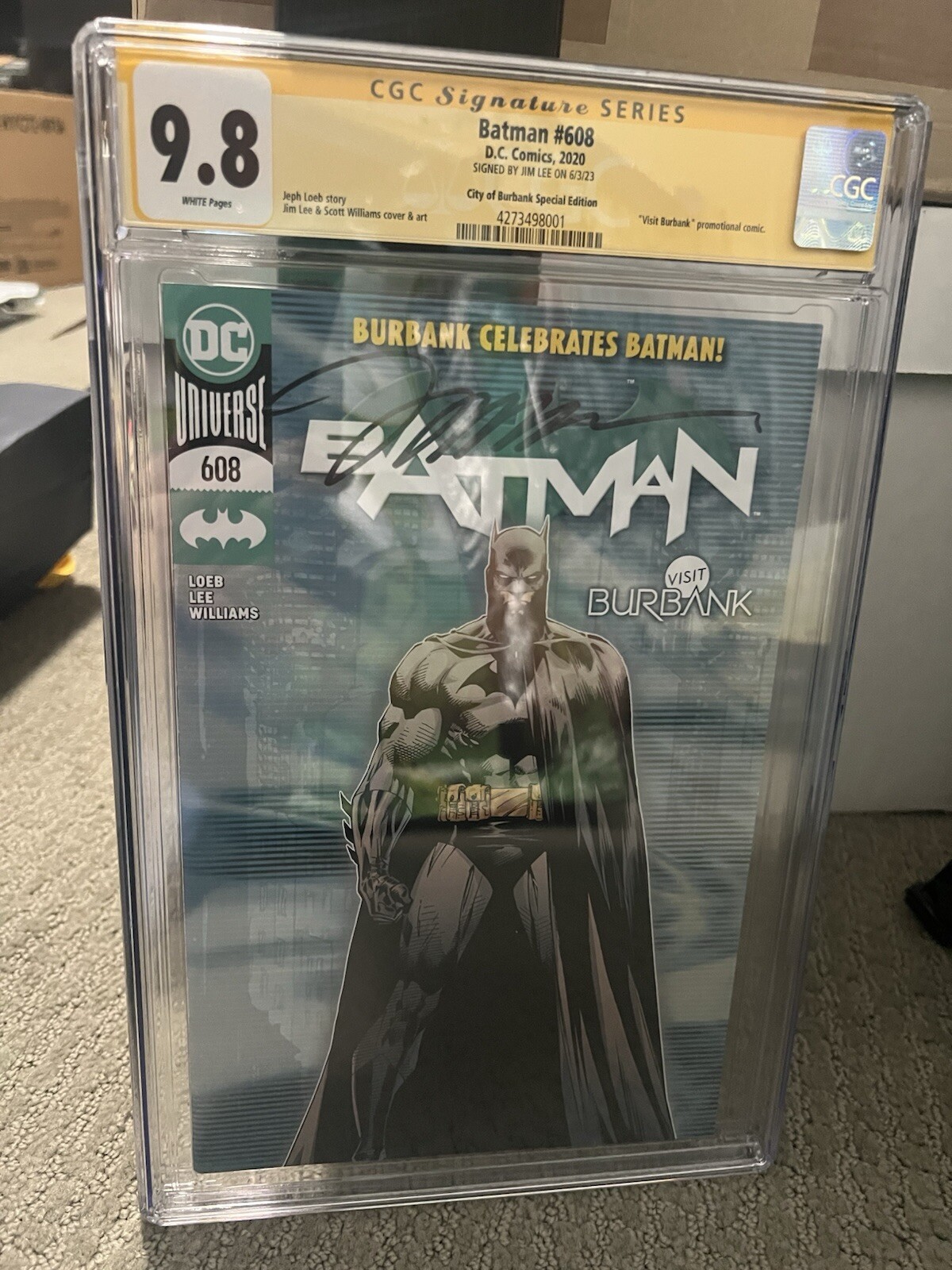 Batman 608 Burbank Special Edition EXTREMELY RARE In CGC 9.8's Signed By Jim Lee